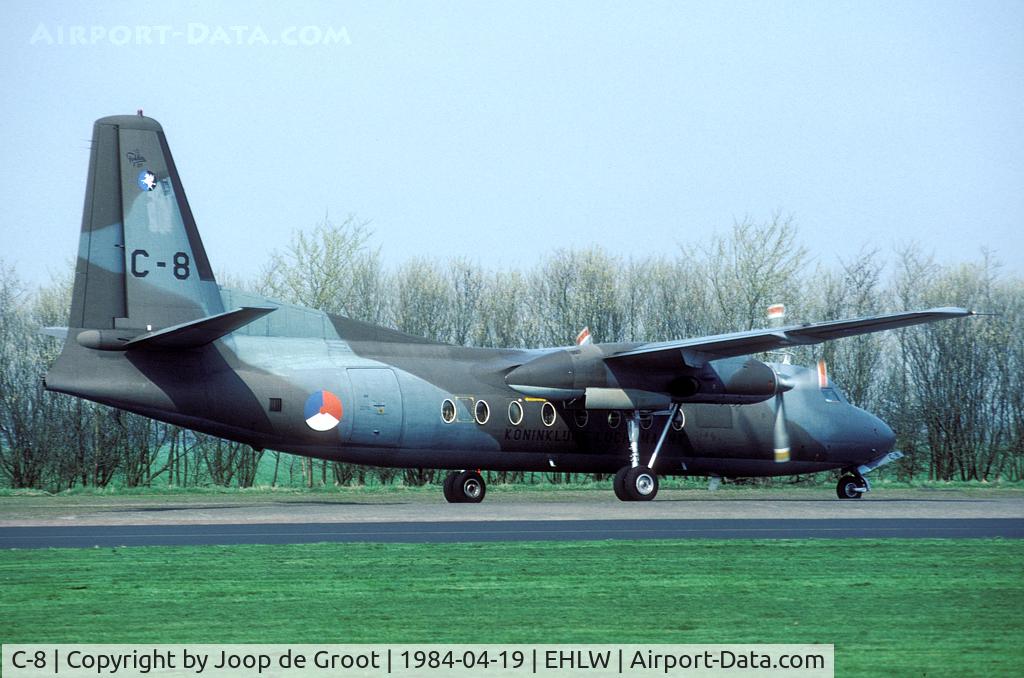 C-8, 1960 Fokker F-27-300M Troopship C/N 10158, For over 30 years the Friendship was the main transporter of the Netherlands AF.