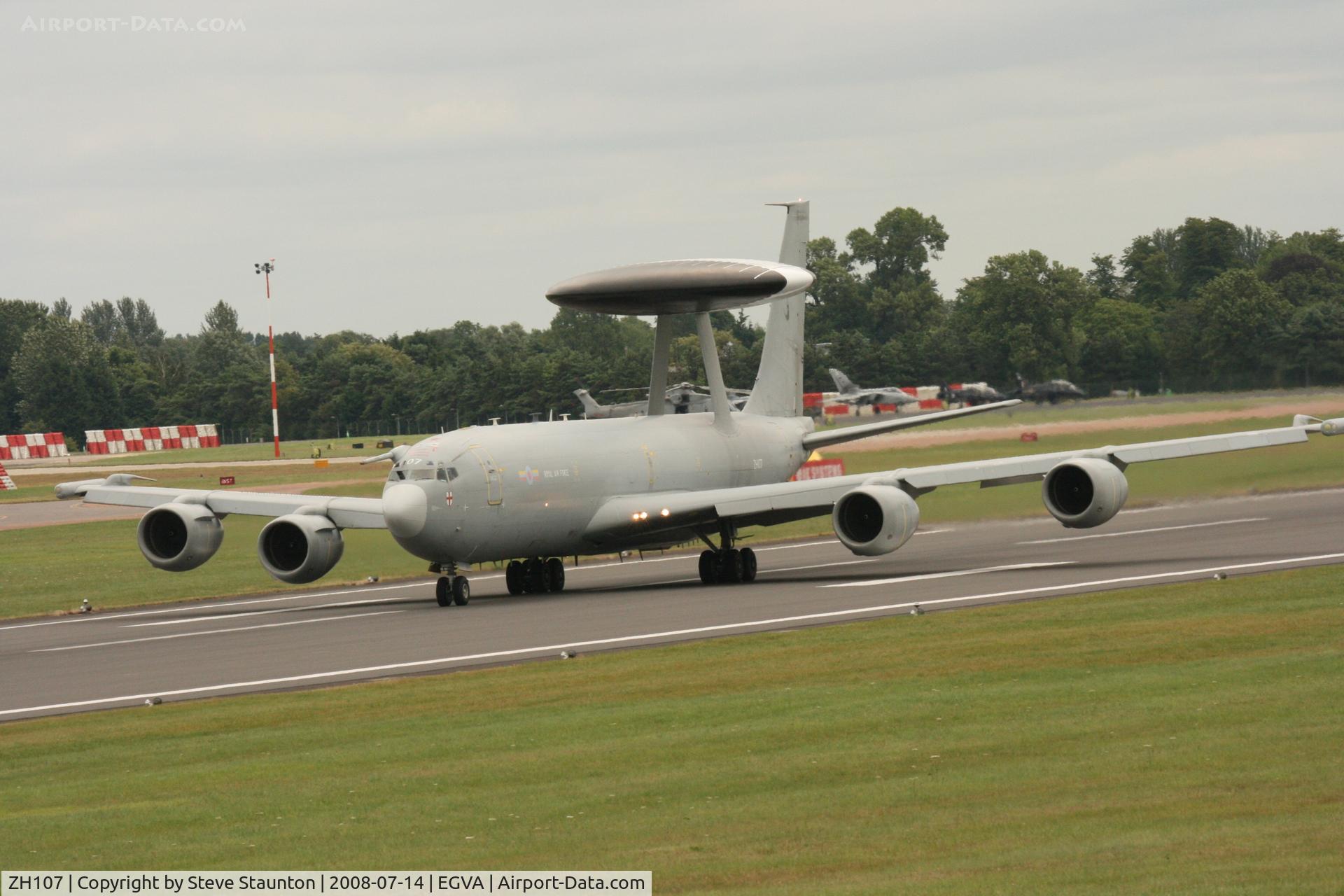 ZH107, 1991 Boeing E-3D Sentry AEW.1 C/N 24499, Taken at the Royal International Air Tattoo 2008 during arrivals and departures (show days cancelled due to bad weather)