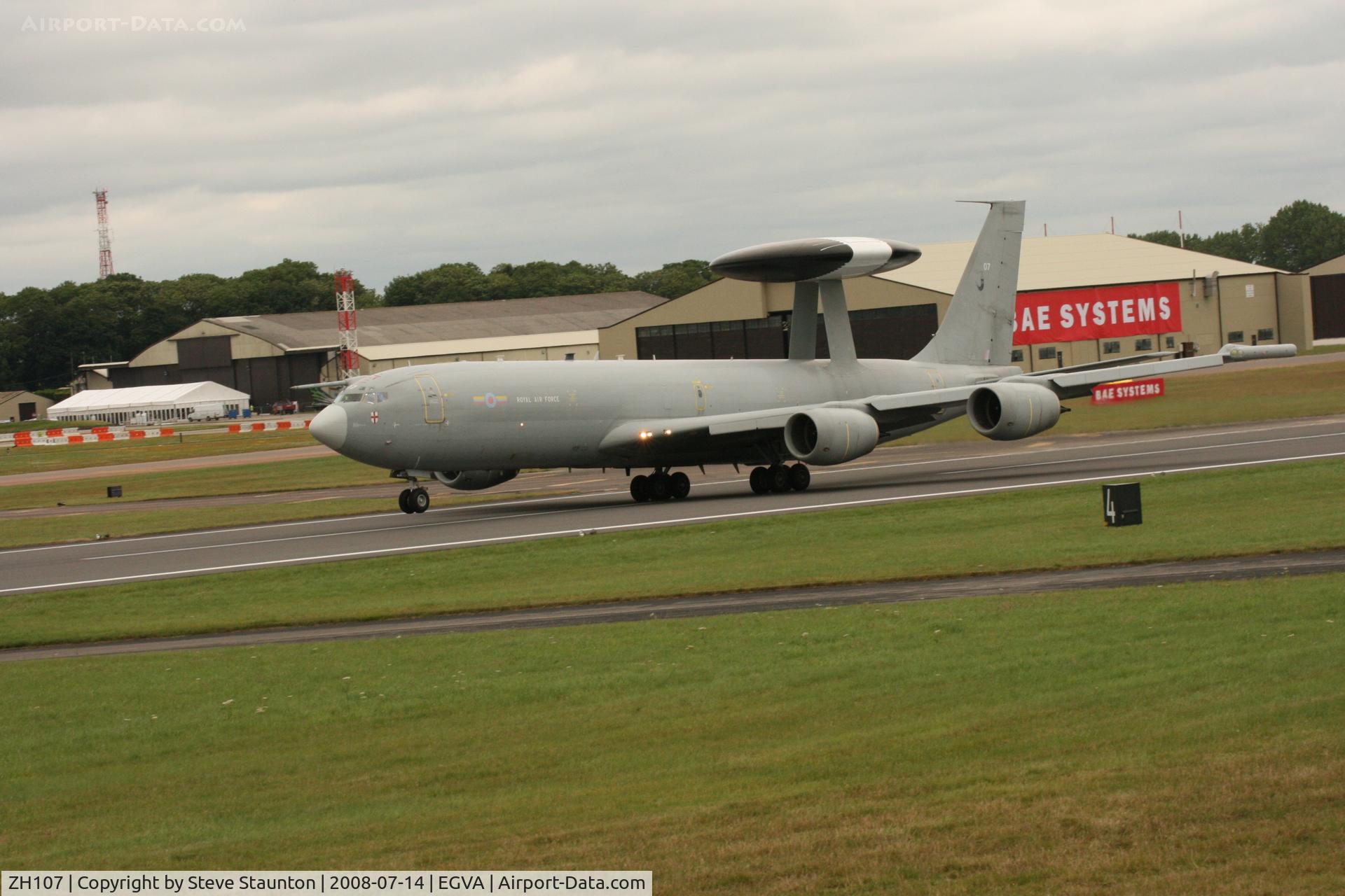 ZH107, 1991 Boeing E-3D Sentry AEW.1 C/N 24499, Taken at the Royal International Air Tattoo 2008 during arrivals and departures (show days cancelled due to bad weather)
