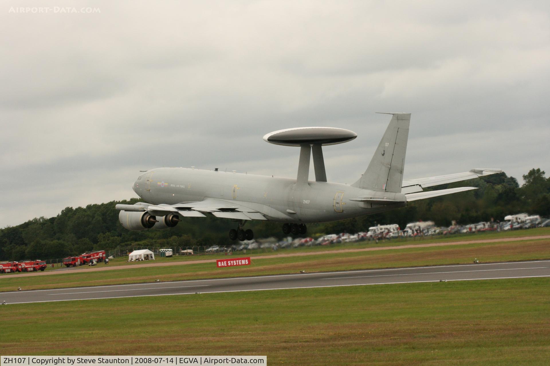 ZH107, 1991 Boeing E-3D Sentry AEW.1 C/N 24499, Taken at the Royal International Air Tattoo 2008 during arrivals and departures (show days cancelled due to bad weather)