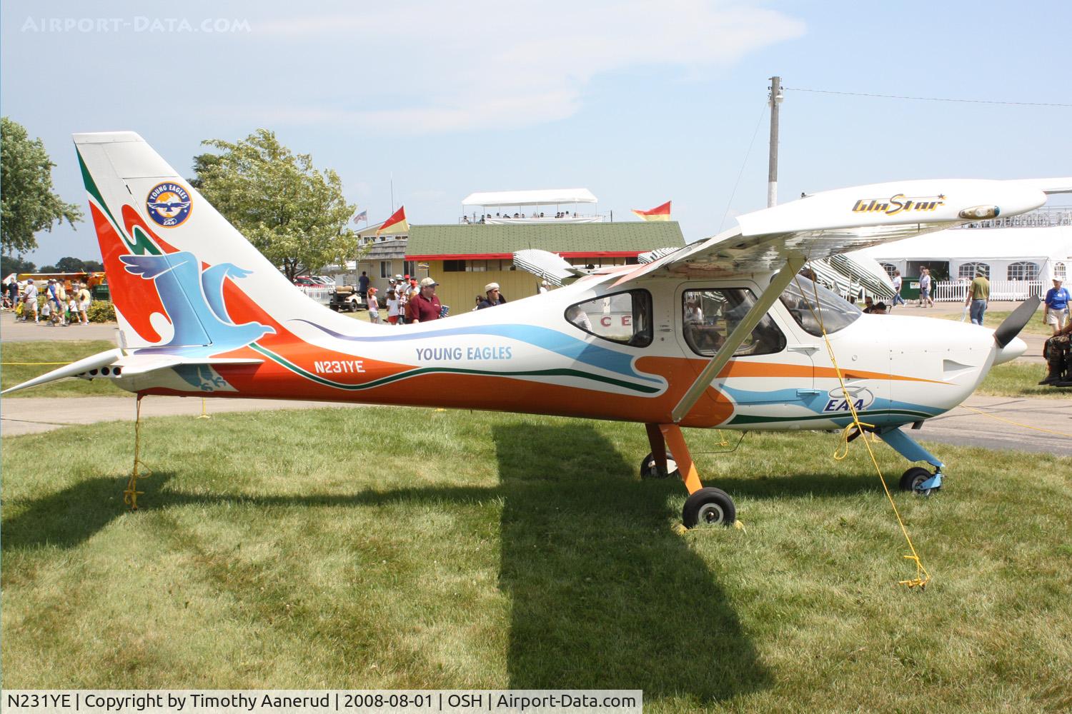 N231YE, 1996 Stoddard-Hamilton Glastar III C/N 5192, EAA AirVenture 2008