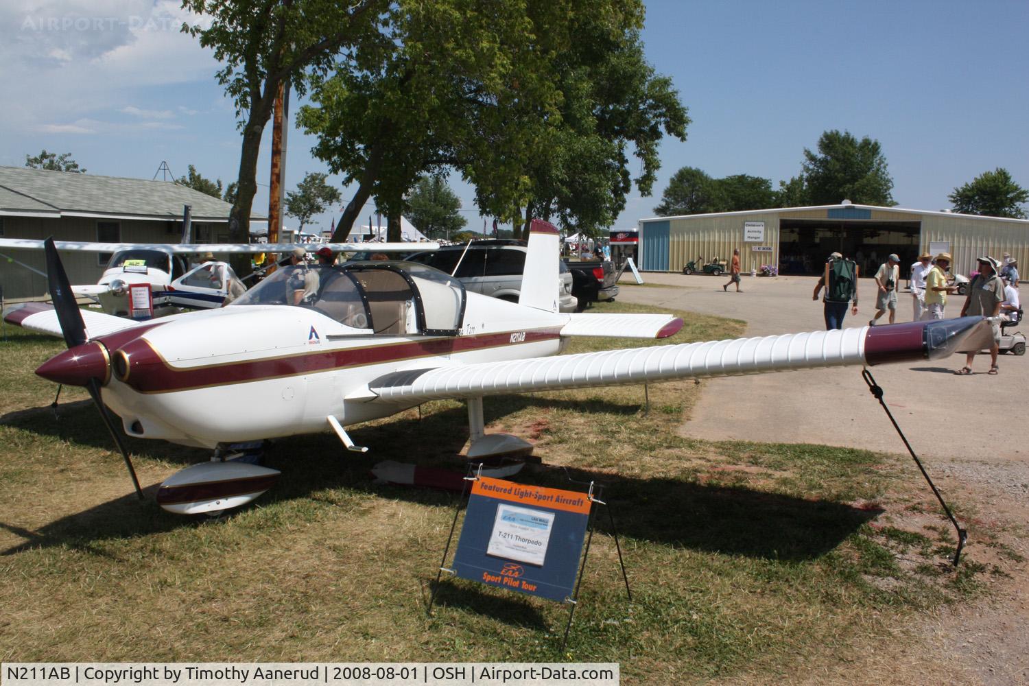 N211AB, 2005 Indus Aviation T-211 Thorpedo C/N 012S, EAA AirVenture 2008