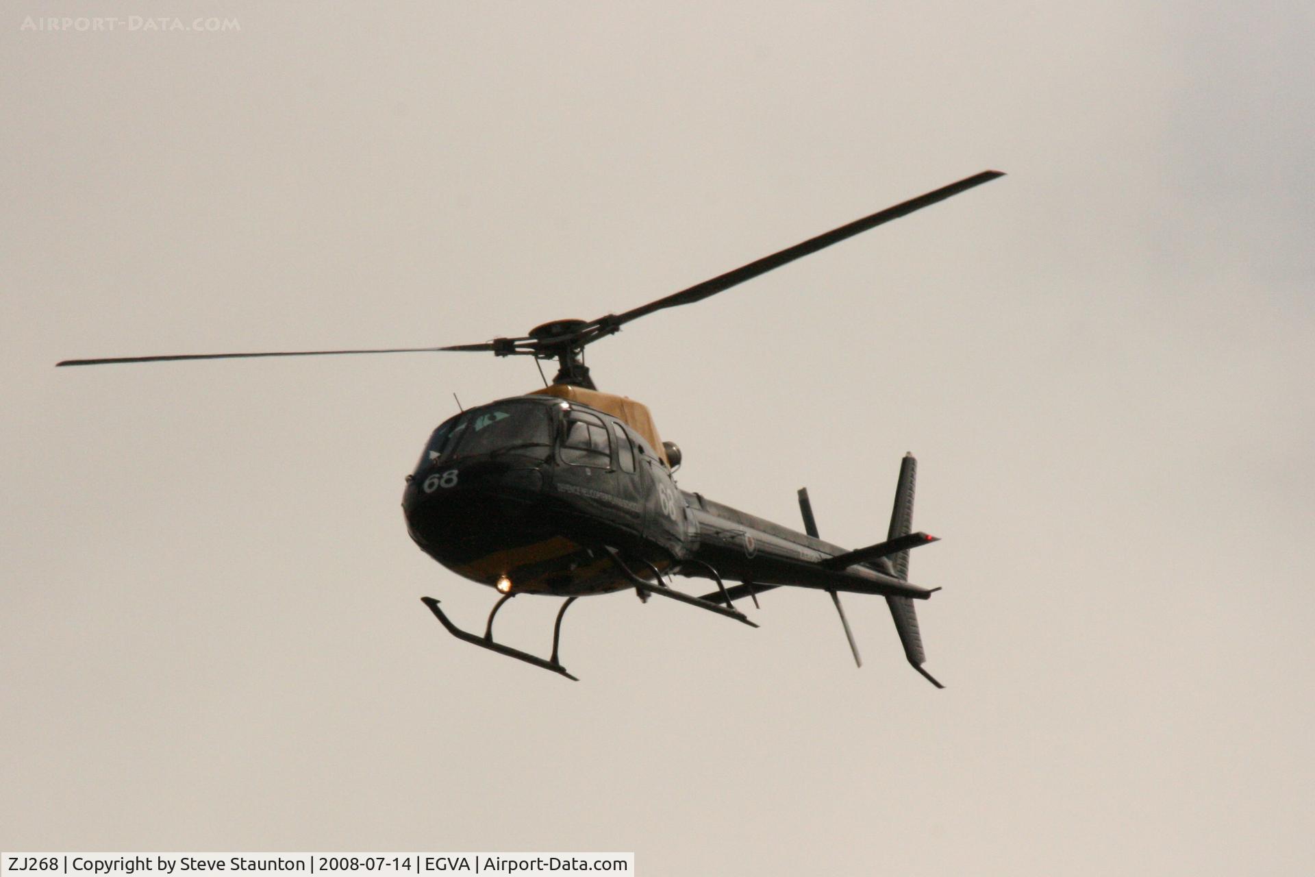 ZJ268, 1997 Eurocopter AS-350BB Squirrel HT1 Ecureuil C/N 2997, Taken at the Royal International Air Tattoo 2008 during arrivals and departures (show days cancelled due to bad weather)