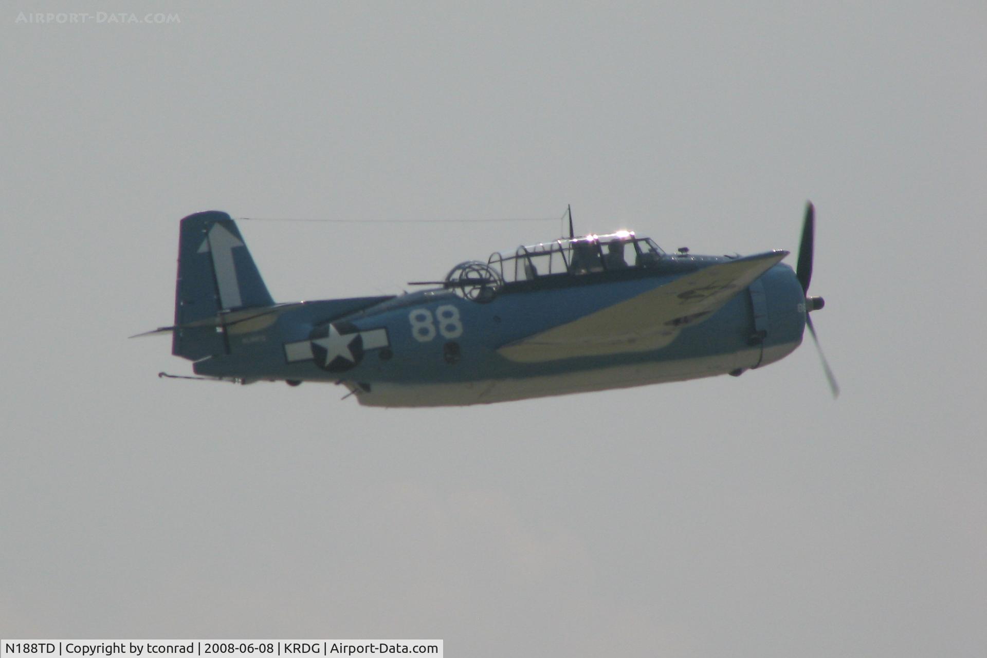 N188TD, 1945 Grumman TBM-3 Avenger C/N 53522, at Reading Airshow