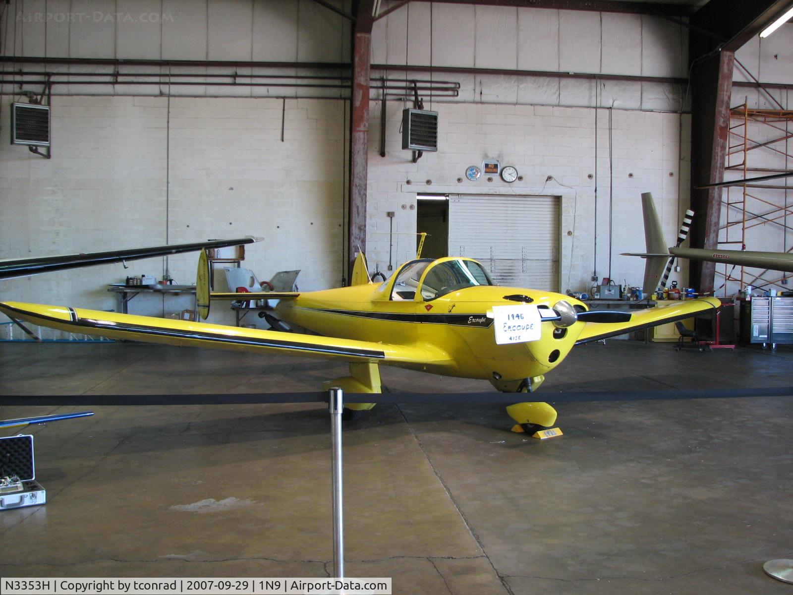 N3353H, 1946 Erco 415C Ercoupe C/N 3978, at Queen City