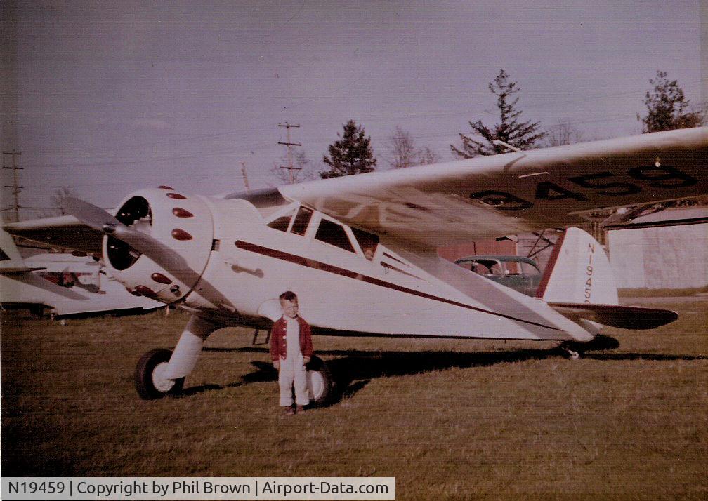 N19459, 1938 Cessna C-38 Airmaster C/N 412, Beaverton, self portrait