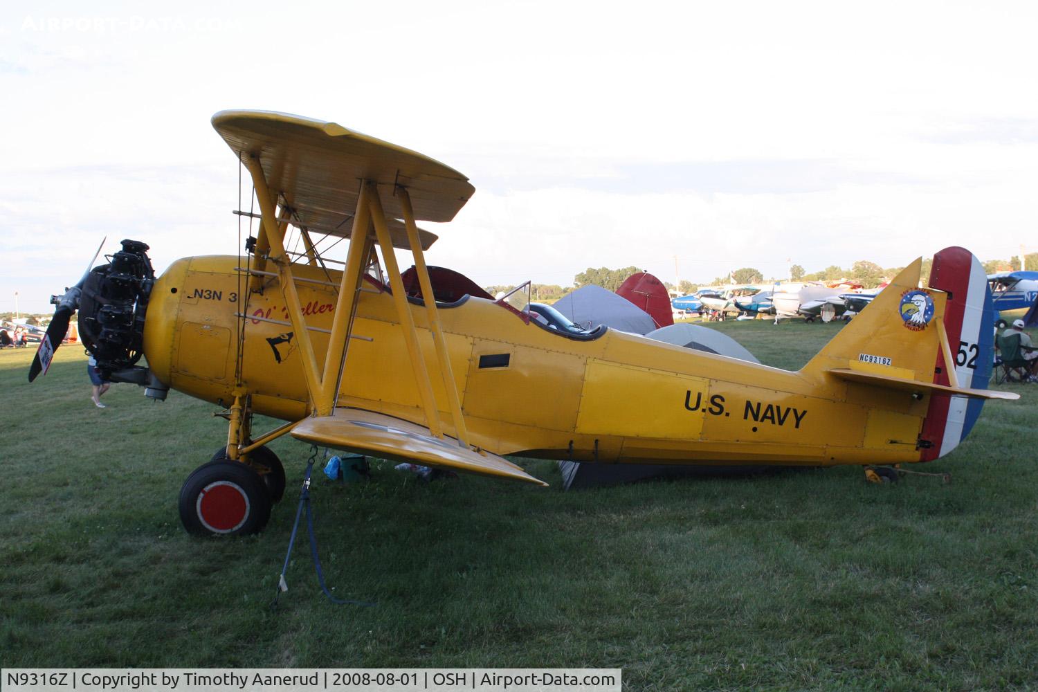 N9316Z, 1941 Naval Aircraft Factory N3N-3 C/N 1994, EAA AirVenture 2008