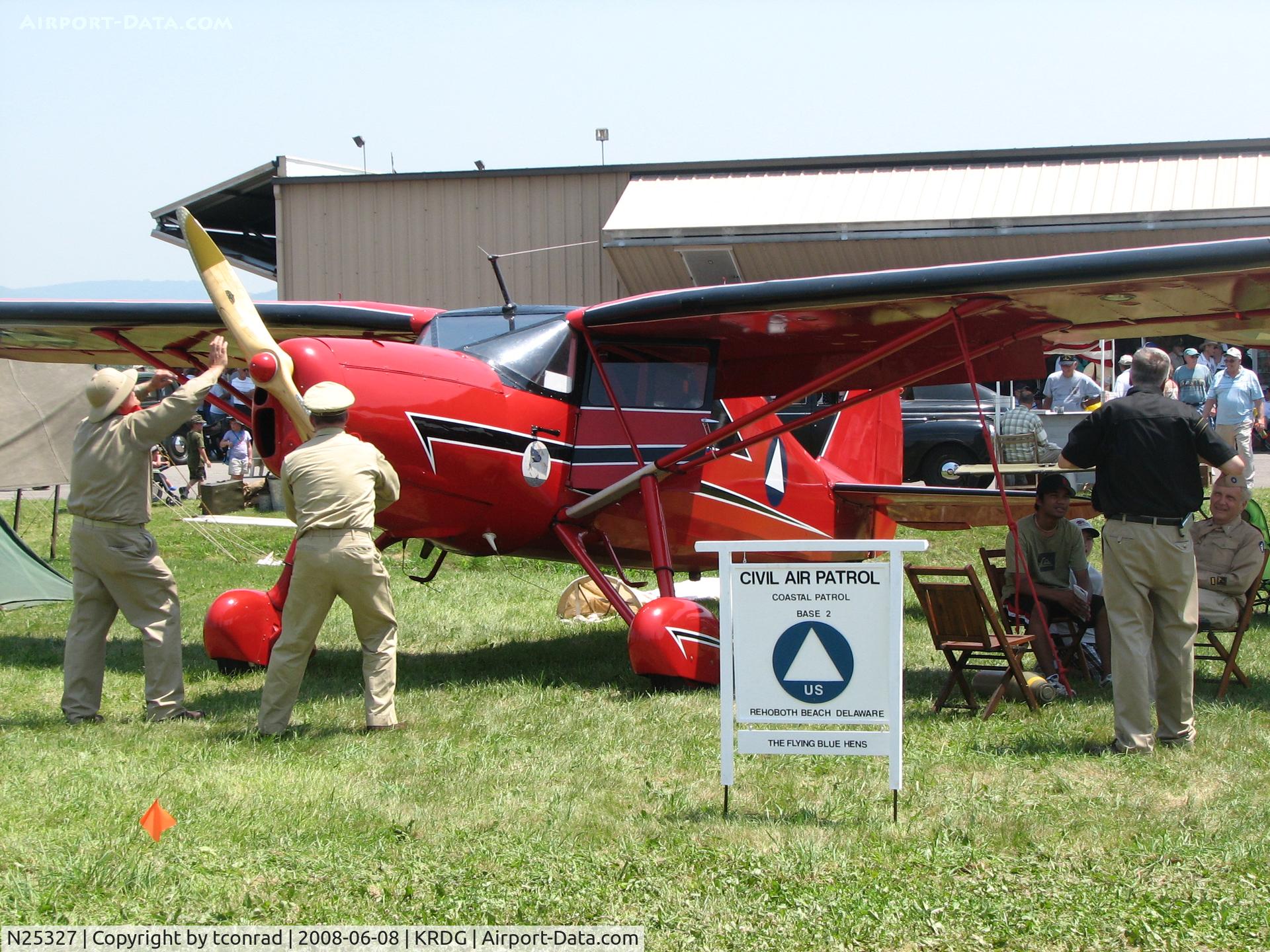 N25327, 1950 Fairchild 24W-9 C/N W40113, at Reading Airshow
