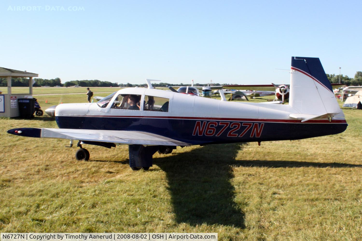 N6727N, 1968 Mooney M20C Ranger C/N 680053, EAA AirVenture 2008