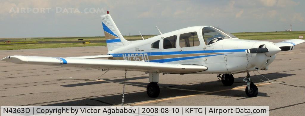 N4363D, 1984 Piper PA-28-161 C/N 28-8416098, At Front Range Airport