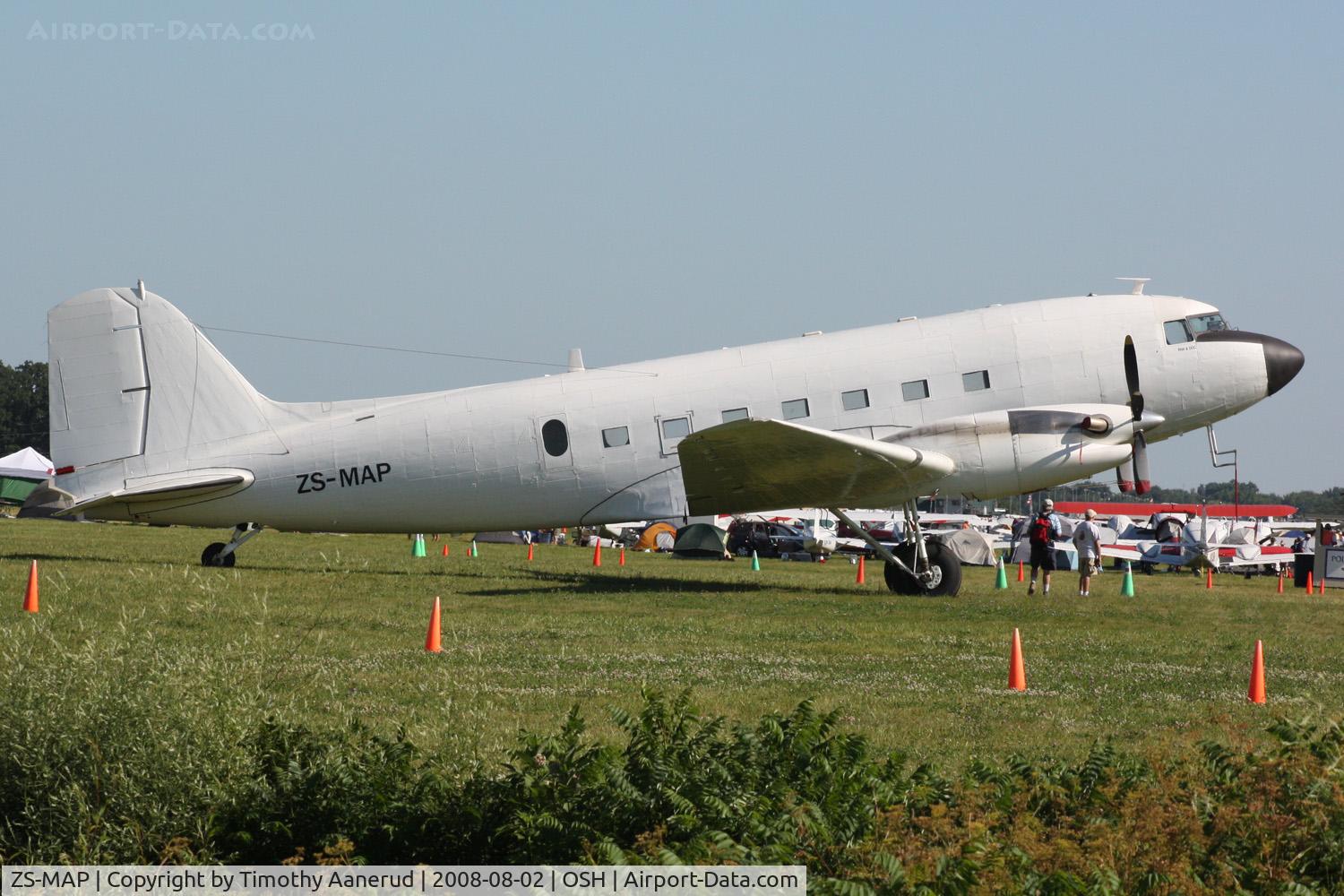 ZS-MAP, 1945 Douglas DC-3-65TP (C-47B-25-DK) C/N 32644, EAA AirVenture 2008
