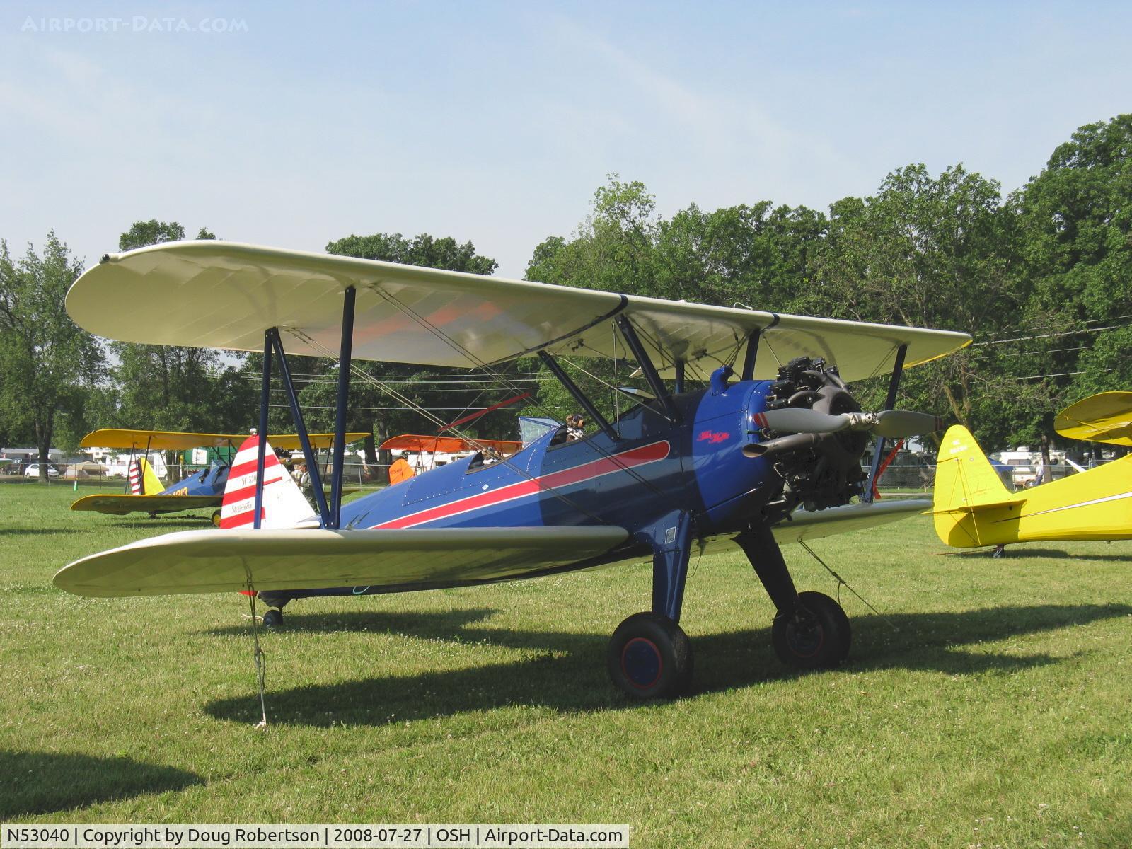 N53040, 1941 Boeing A75N1(PT17) C/N 75-799, 1941 Boeing Stearman A75N1 (PT-17), Lycoming R680-4P-B4