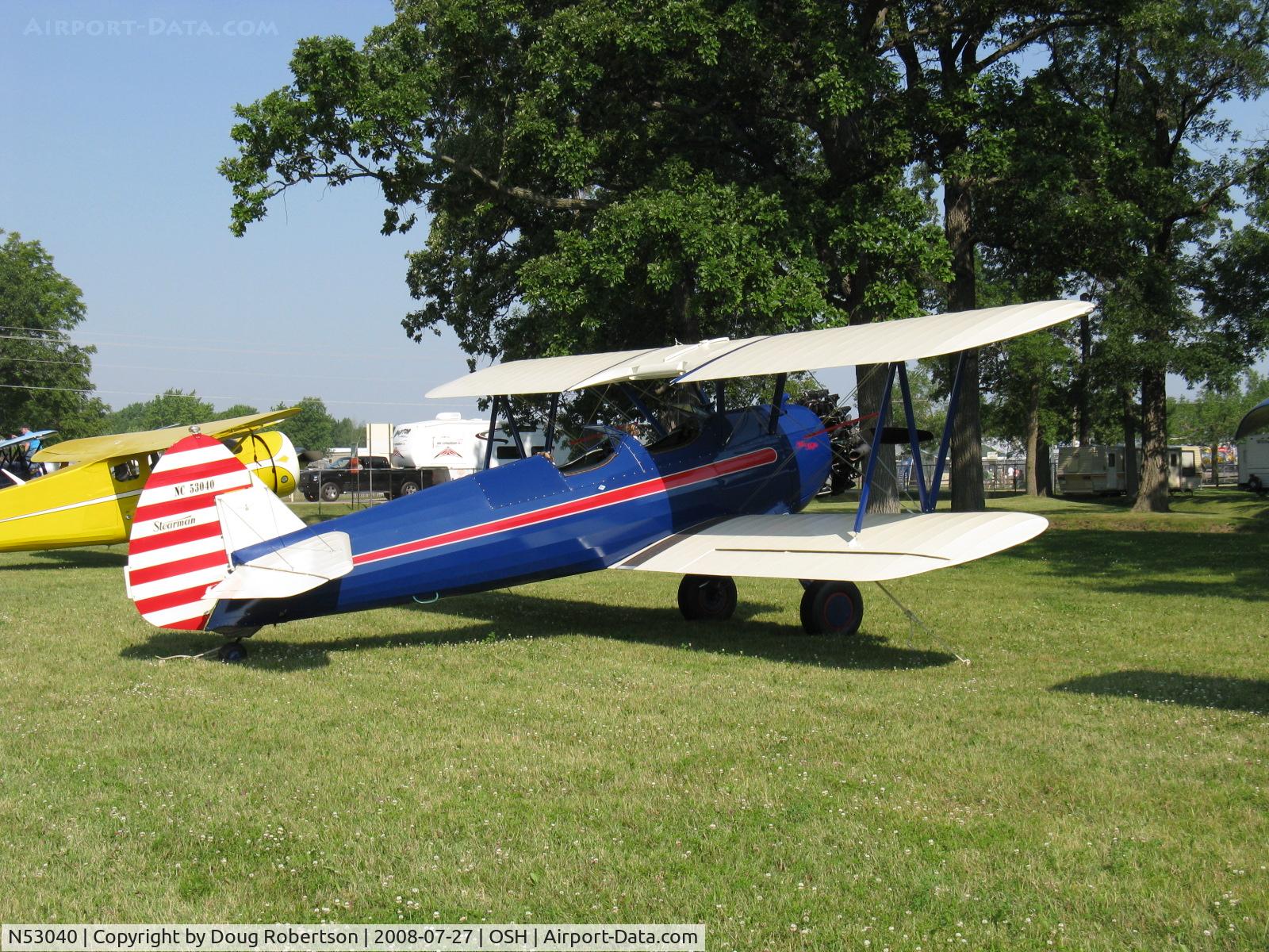 N53040, 1941 Boeing A75N1(PT17) C/N 75-799, 1941 Boeing Stearman A75N1 (PT-17), Lycoming R680-4P-B4