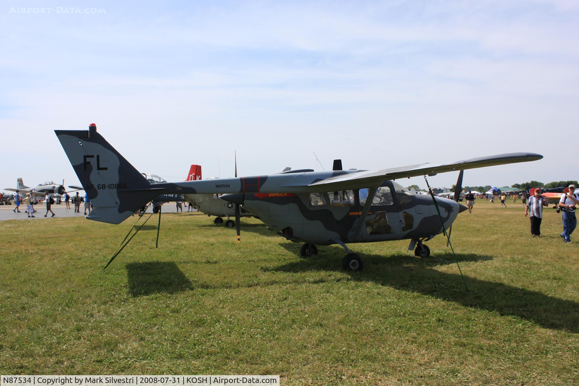 N87534, 1968 Cessna M337B (O-2A) Super Skymaster C/N 337M-0231 (68-10866), Oshkosh 2008