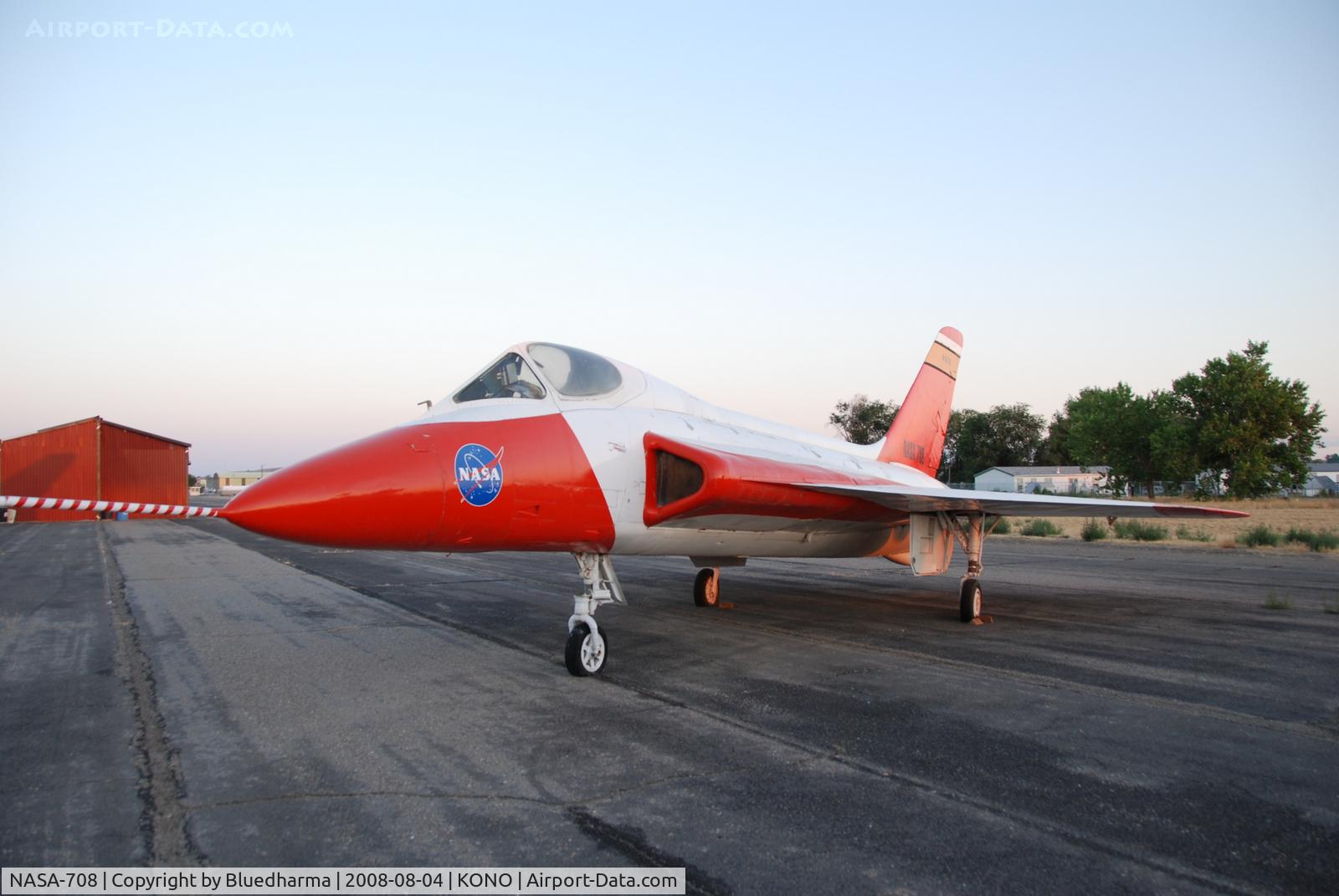 NASA-708, 1961 Douglas F5D-1 Skylancer C/N 11593, Parked in Ontario Oregon as part of private collection.