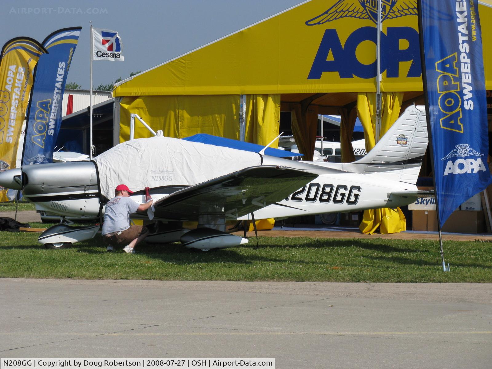 N208GG, 1975 Piper PA-28-181 Archer C/N 28-7690073, 1975 Piper PA-28-181 ARCHER, Lycoming O&VO-360 180 Hp, AOPA 2008 Sweepstakes Aircraft, polishing and detailing