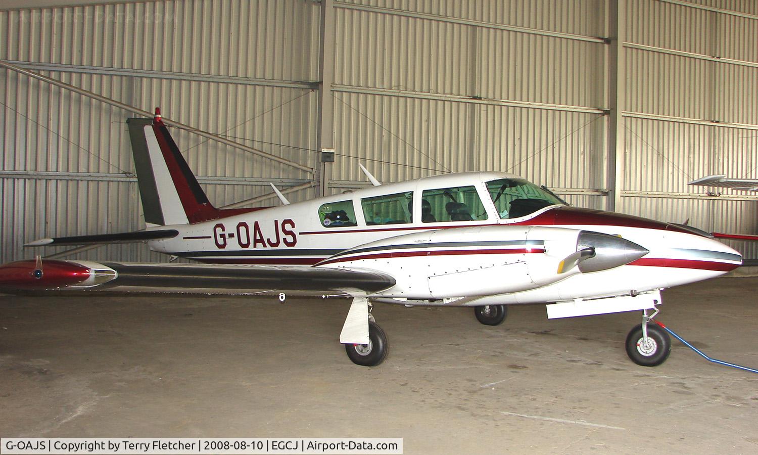 G-OAJS, 1970 Piper PA-39 Twin Comanche C/R C/N 39-15, Resident aircraft at Sherburn - seen during 2008 LAA Regional Fly in