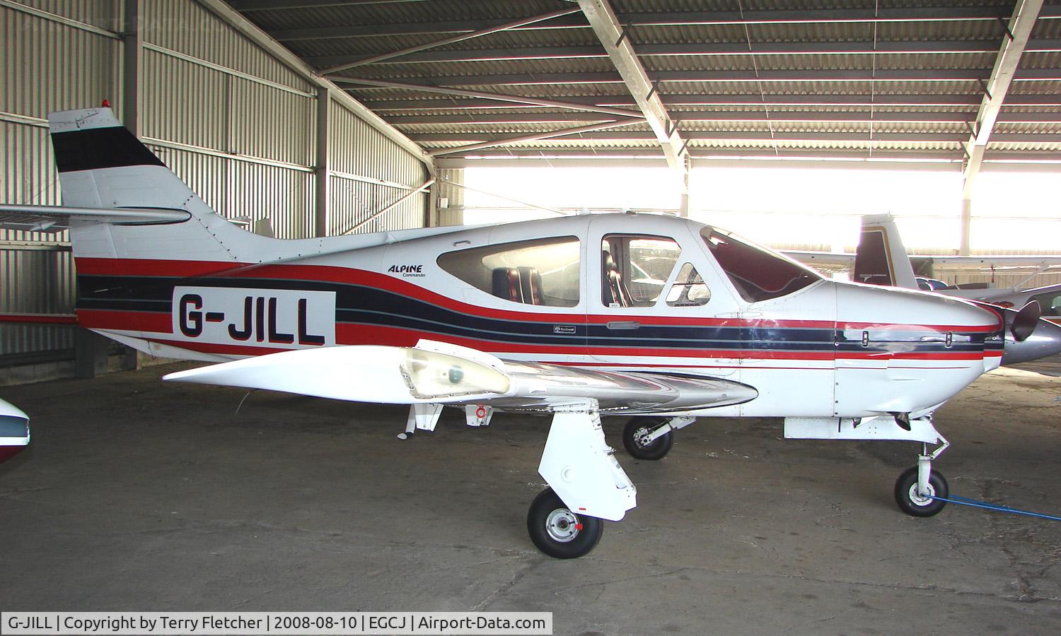 G-JILL, 1979 Rockwell Commander 112TCA C/N 13304, Resident aircraft at Sherburn - seen during 2008 LAA Regional Fly in