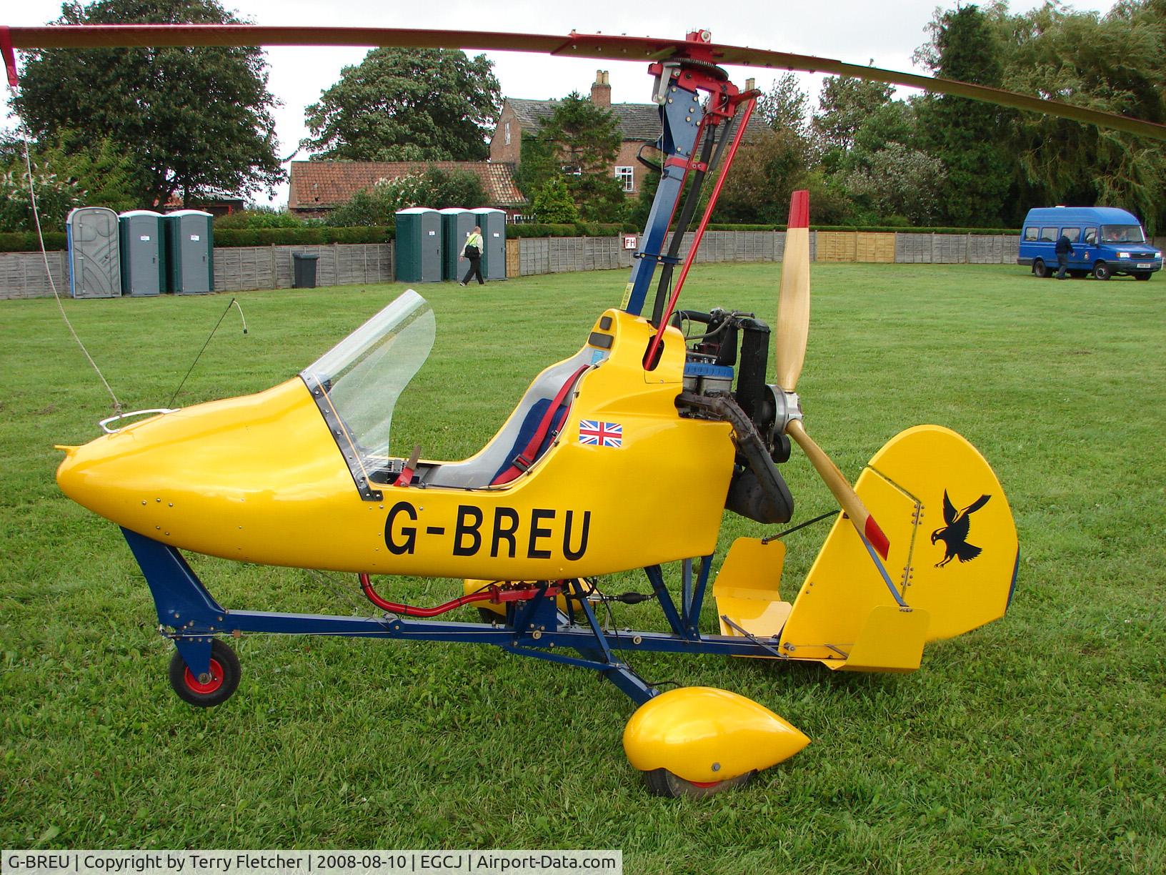 G-BREU, 1989 Montgomerie-Bensen B-8MR Gyrocopter C/N PFA G/01A-1137, Visitor to the 2008 LAA Regional Fly-in at Sherburn