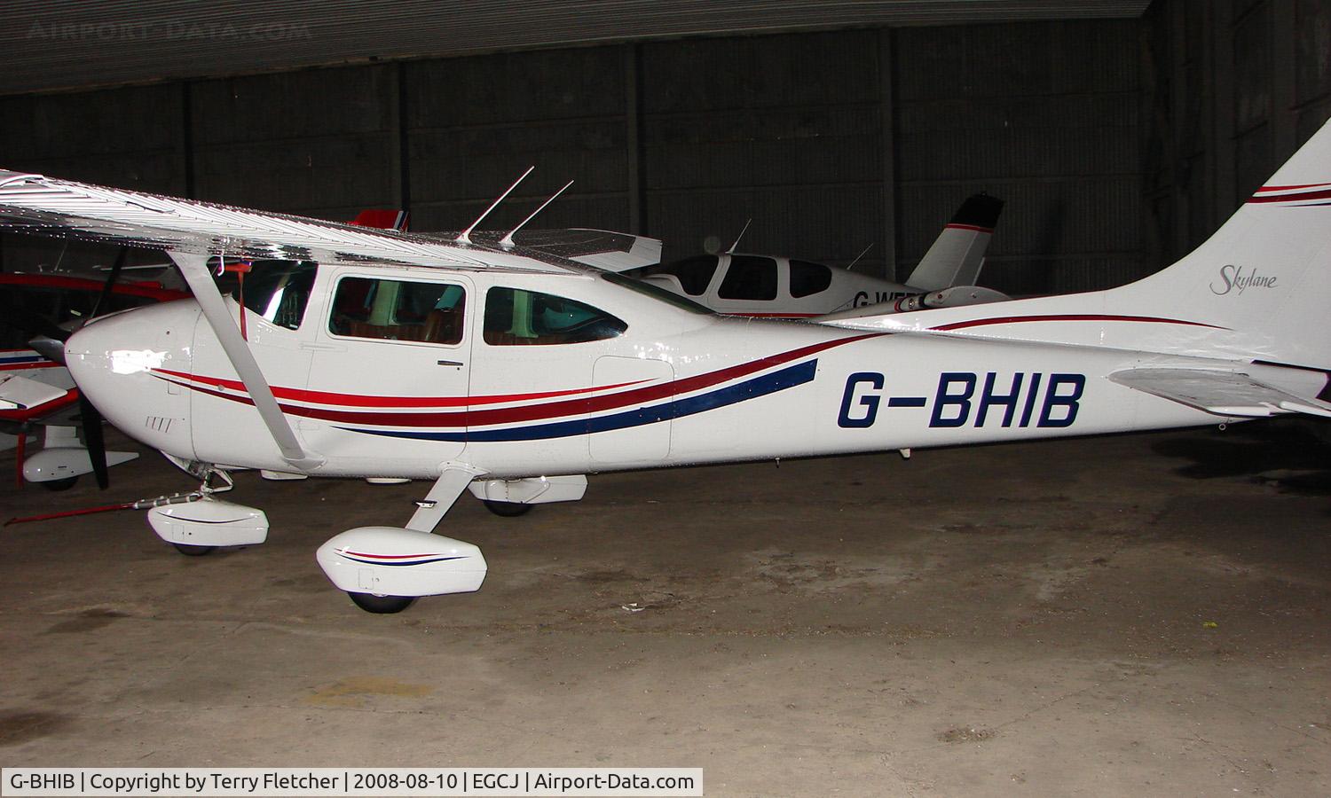 G-BHIB, 1980 Reims F182Q Skylane C/N 0134, Resident aircraft at Sherburn - seen during 2008 LAA Regional Fly in
