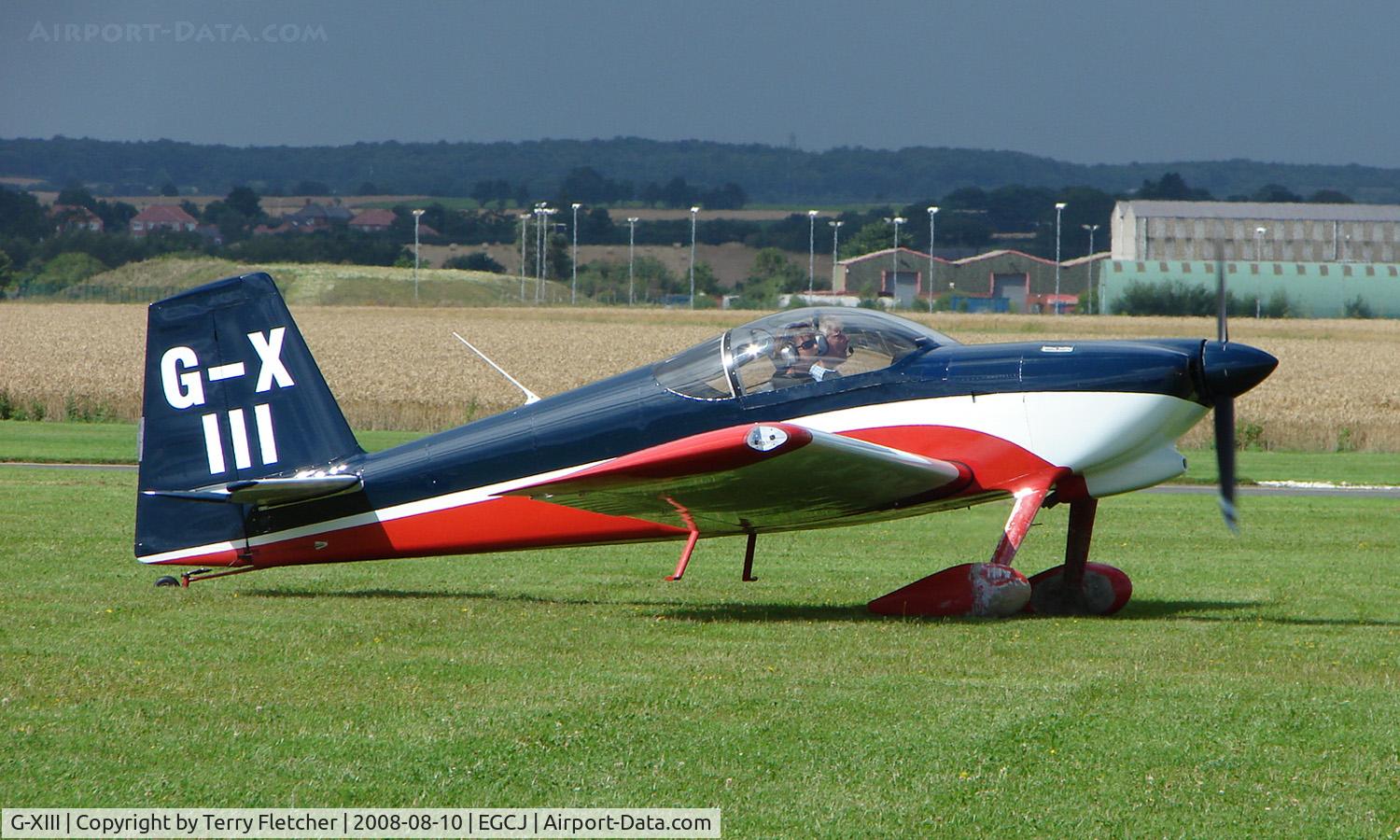 G-XIII, 2005 Vans RV-7 C/N PFA 323-14165, Visitor to the 2008 LAA Regional Fly-in at Sherburn