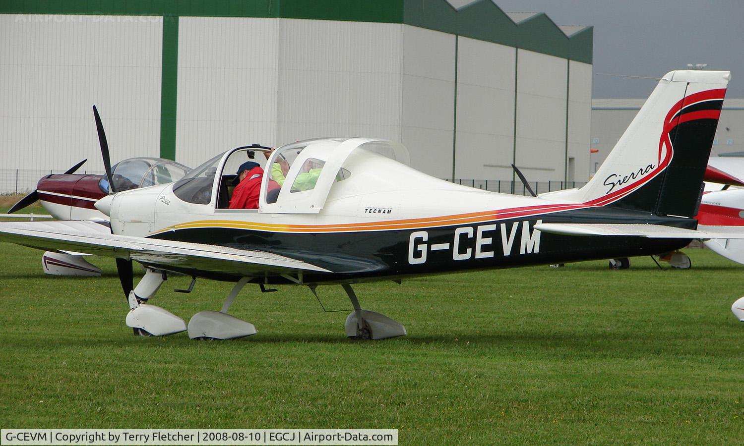 G-CEVM, 2008 Tecnam P-2002EA Sierra C/N PFA 333-14709, Visitor to the 2008 LAA Regional Fly-in at Sherburn
