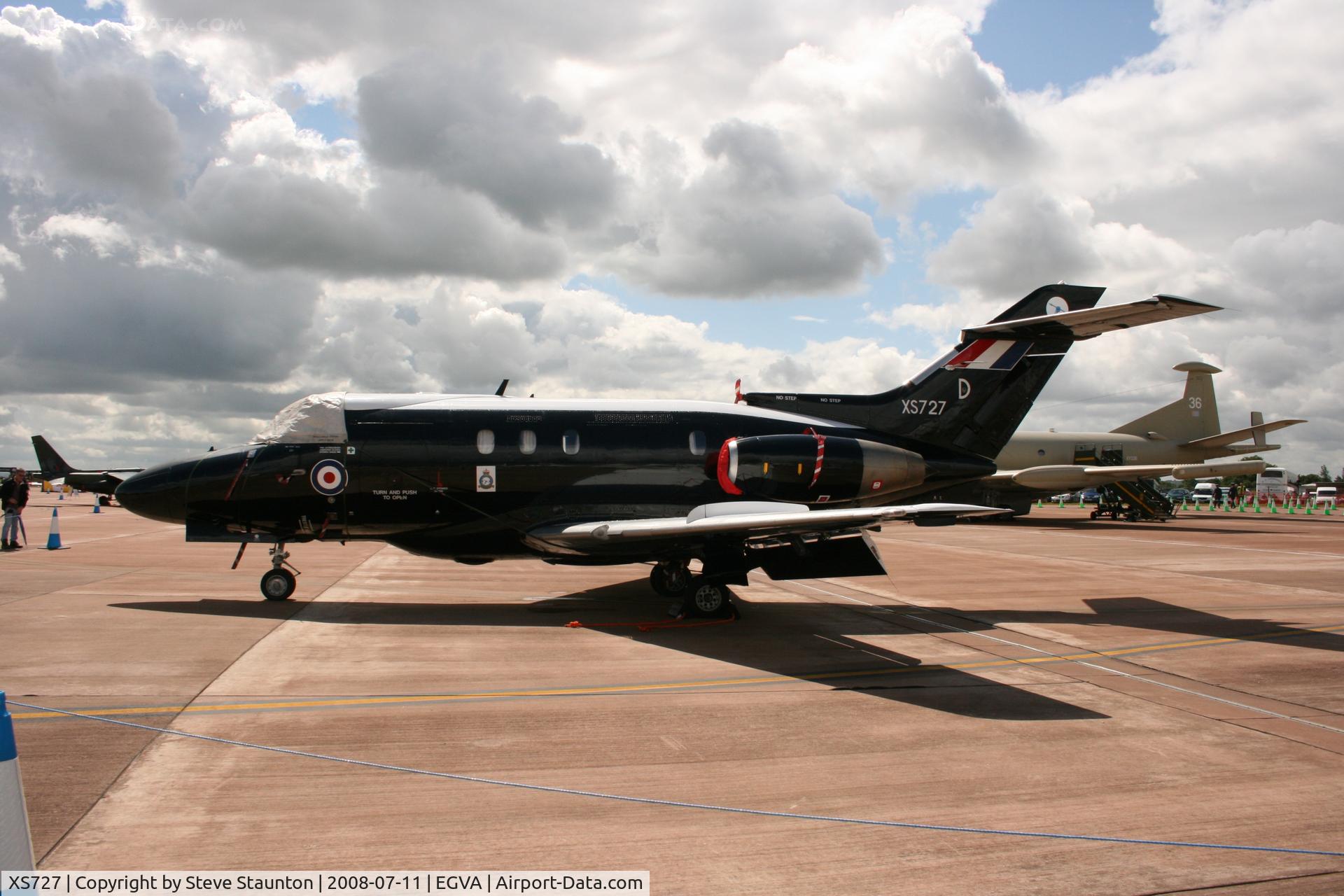 XS727, 1965 Hawker Siddeley HS.125 Dominie T.1 C/N 25045, Taken at the Royal International Air Tattoo 2008 during arrivals and departures (show days cancelled due to bad weather)