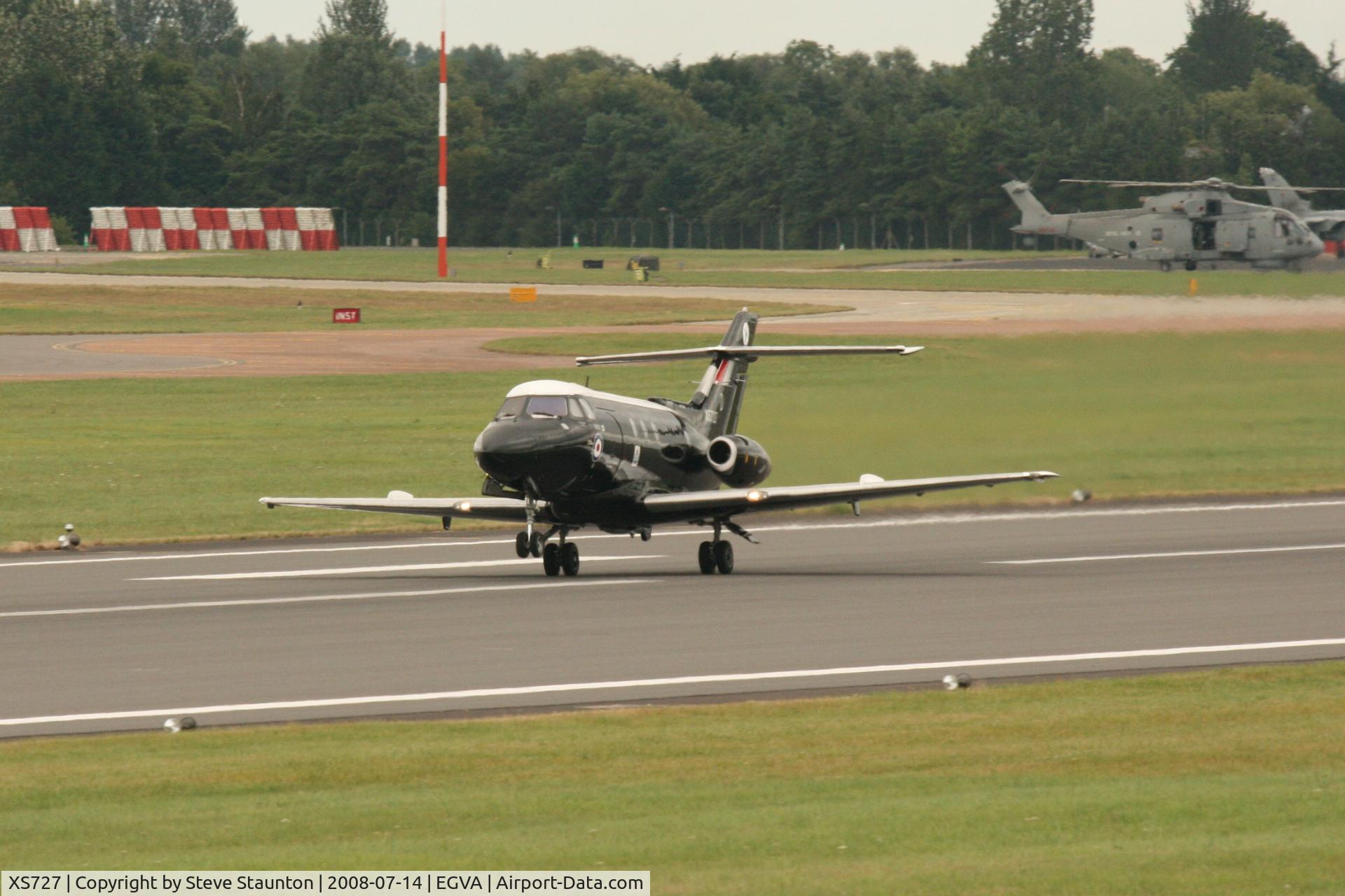 XS727, 1965 Hawker Siddeley HS.125 Dominie T.1 C/N 25045, Taken at the Royal International Air Tattoo 2008 during arrivals and departures (show days cancelled due to bad weather)