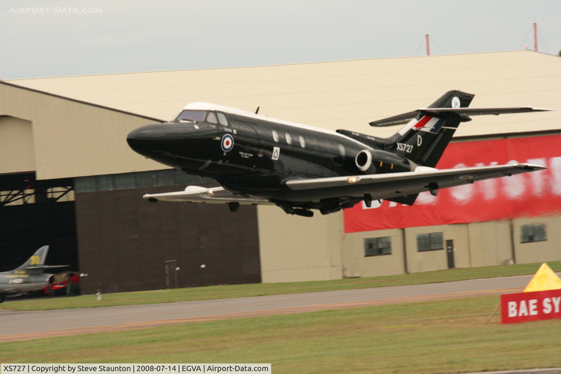 XS727, 1965 Hawker Siddeley HS.125 Dominie T.1 C/N 25045, Taken at the Royal International Air Tattoo 2008 during arrivals and departures (show days cancelled due to bad weather)
