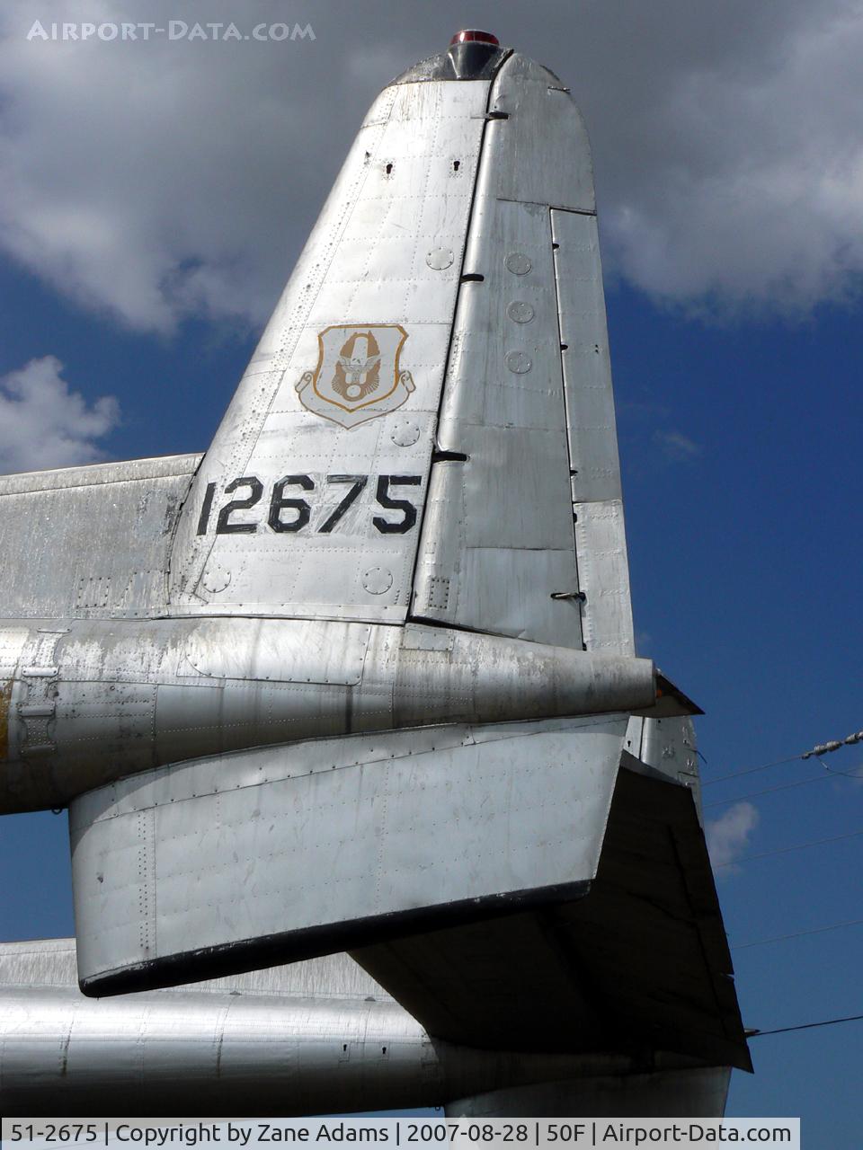51-2675, 1951 Fairchild C-119G Flying Boxcar C/N 10664, At the Pate Museum of Transportation near Cresson, TX