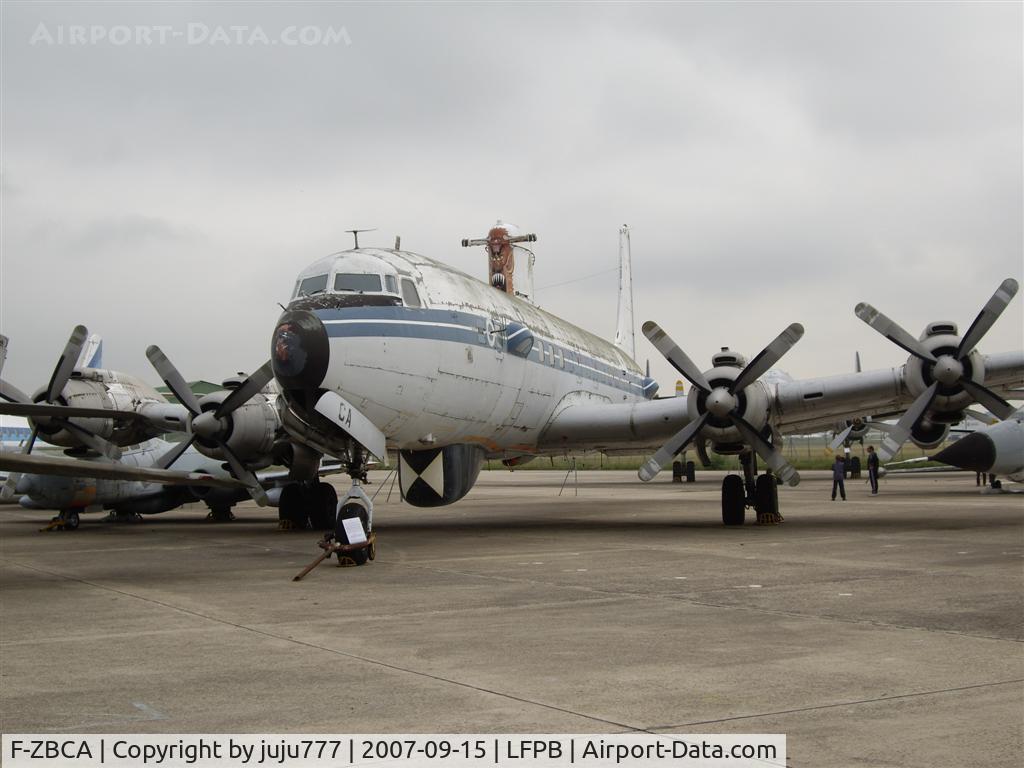 F-ZBCA, 1956 Douglas DC-7C AMOR Seven Seas C/N 45061, on preservation at Le Bourget Muséum