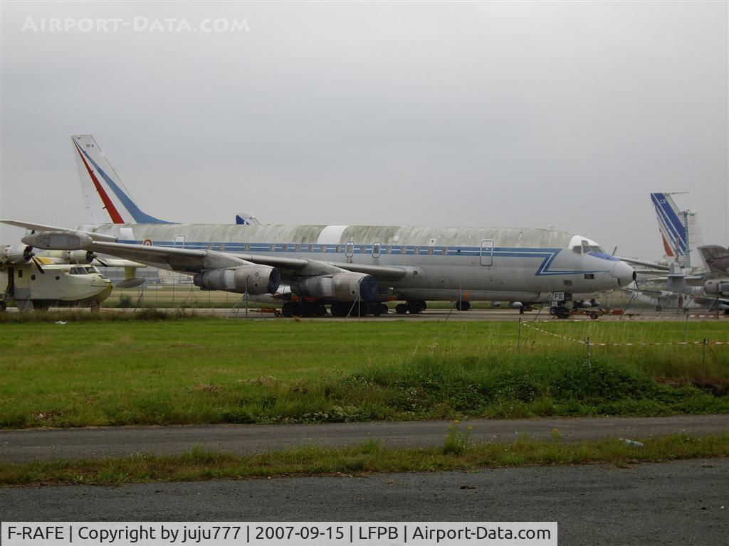 F-RAFE, 1961 Douglas DC-8-33 (DC-8-53) Sarigue C/N 45570, on preservation at Le Bourget Muséum