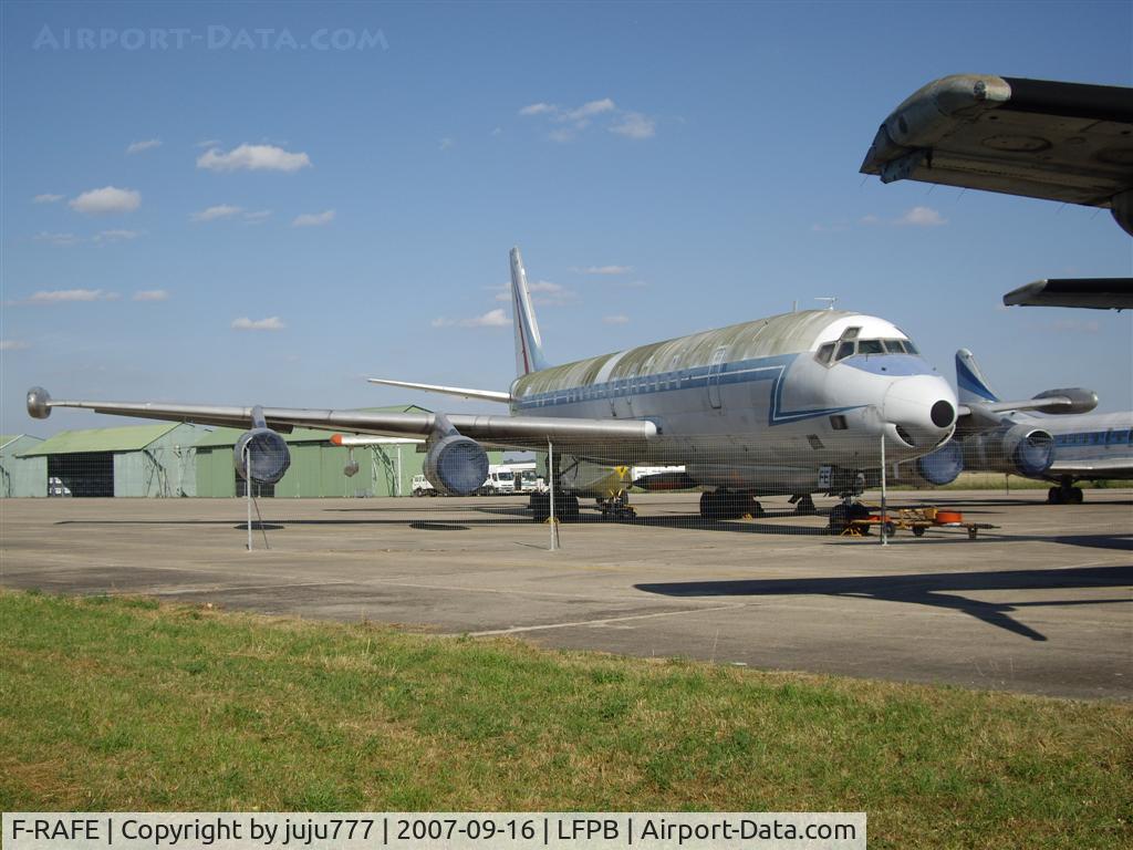 F-RAFE, 1961 Douglas DC-8-33 (DC-8-53) Sarigue C/N 45570, on preservation at Le Bourget Muséum