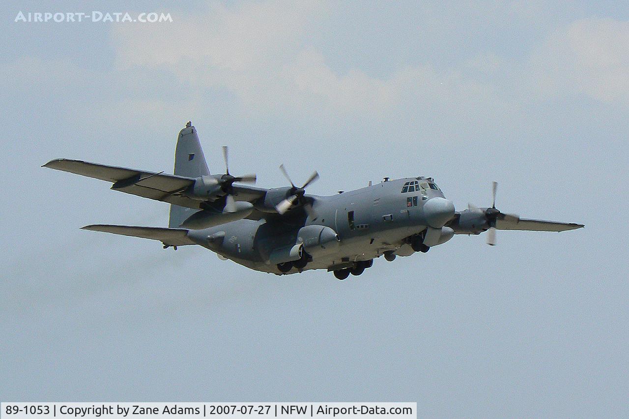 89-1053, 1989 Lockheed AC-130U Spooky II C/N 382-5201, AC-130 Spooky departing carswell Field (NASJRB Ft. Worth)