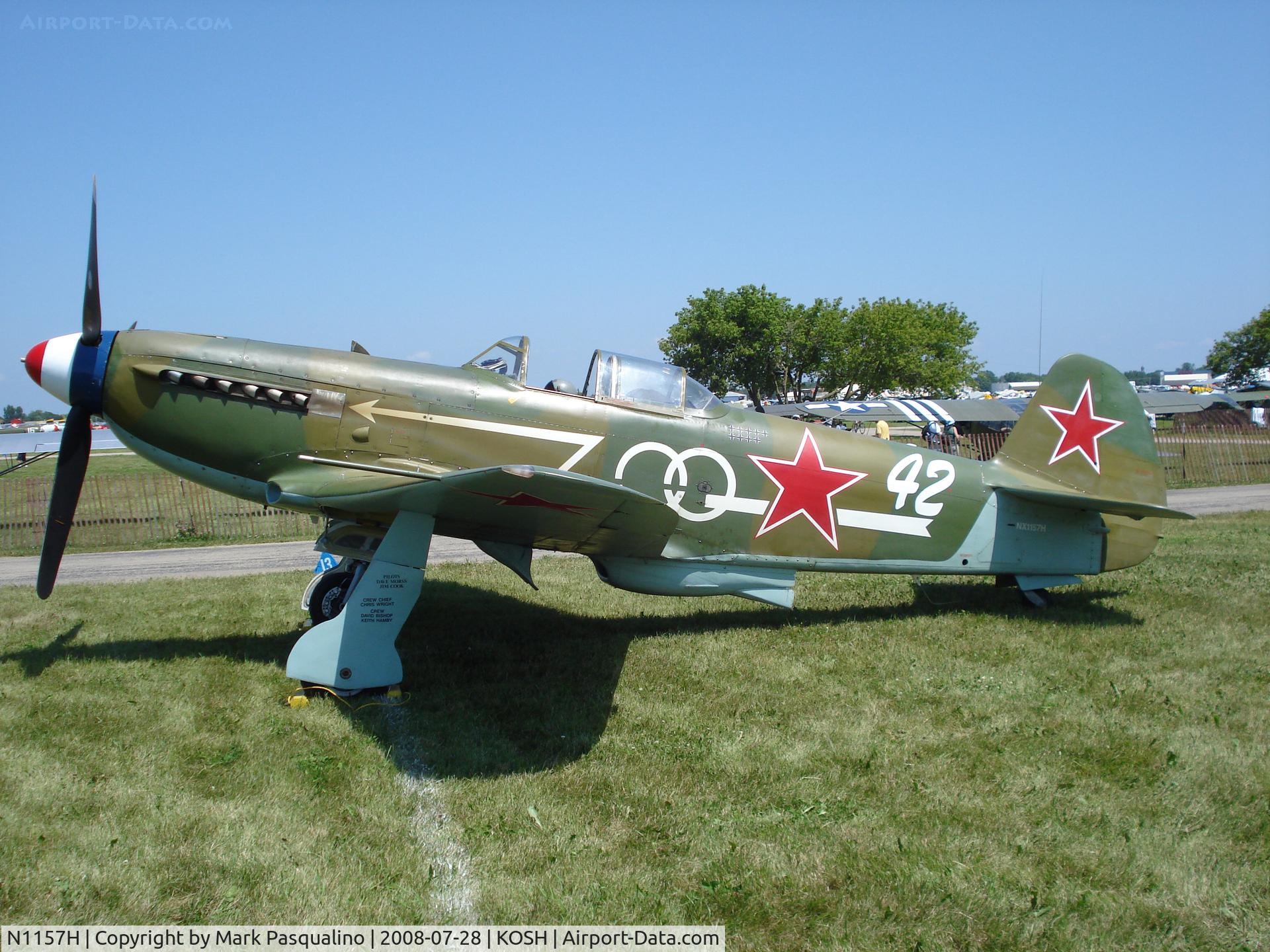 N1157H, 1994 Yakovlev Yak-9U-M C/N 0470402, YAK-9U-M