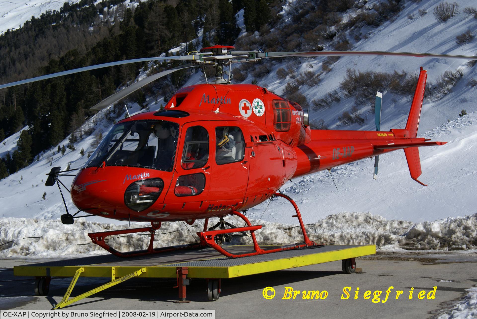 OE-XAP, 1995 Eurocopter AS-355N Ecureuil 2 C/N 5598, Obergurgel Heliport