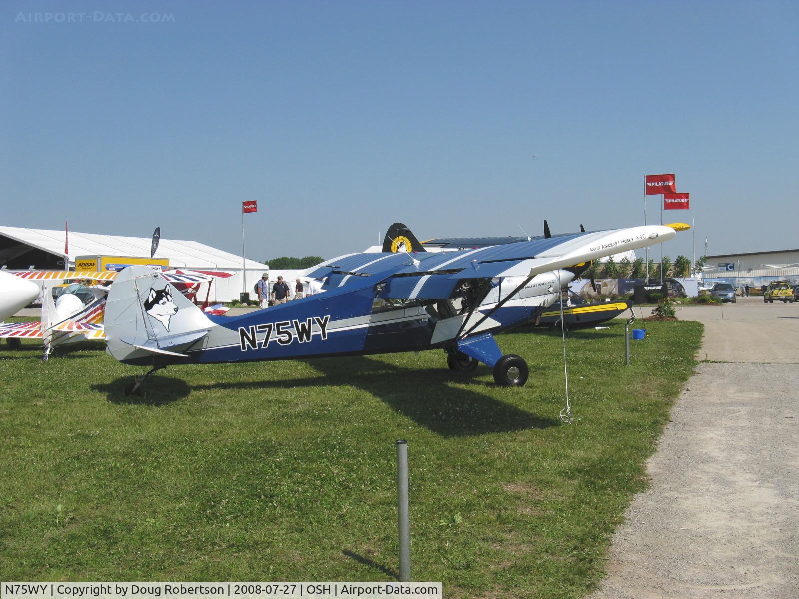 N75WY, 2008 Aviat A-1C Husky C/N 3013, 2008 Aviat A-1C HUSKY, Lycoming O-360-A1P 180 Hp
