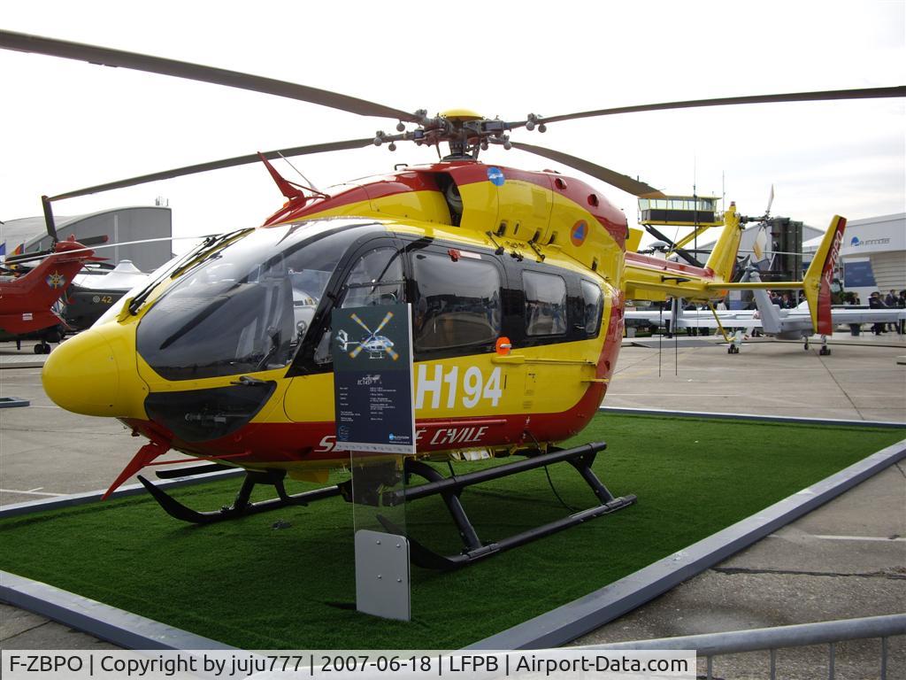 F-ZBPO, Eurocopter-Kawasaki EC-145 (BK-117C-2) C/N 9024, on display during Le Bourget 2007