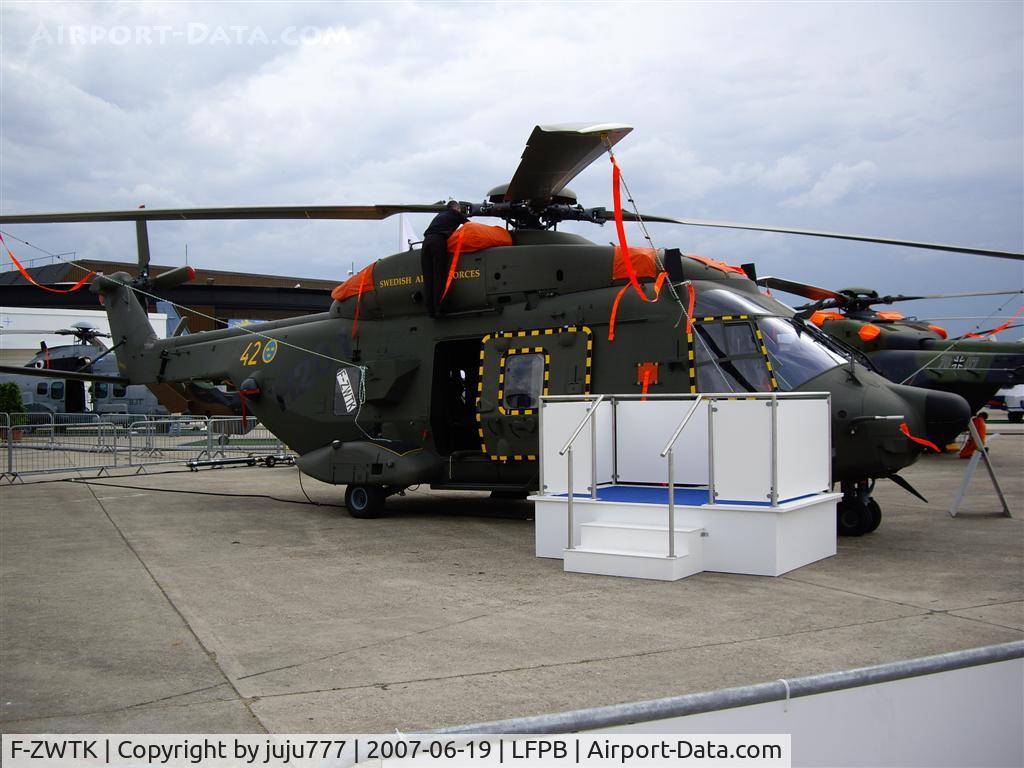 F-ZWTK, NHI Hkp14A (NH-90 TTH) C/N 1016/BSWA02, on display during Le Bourget 2007