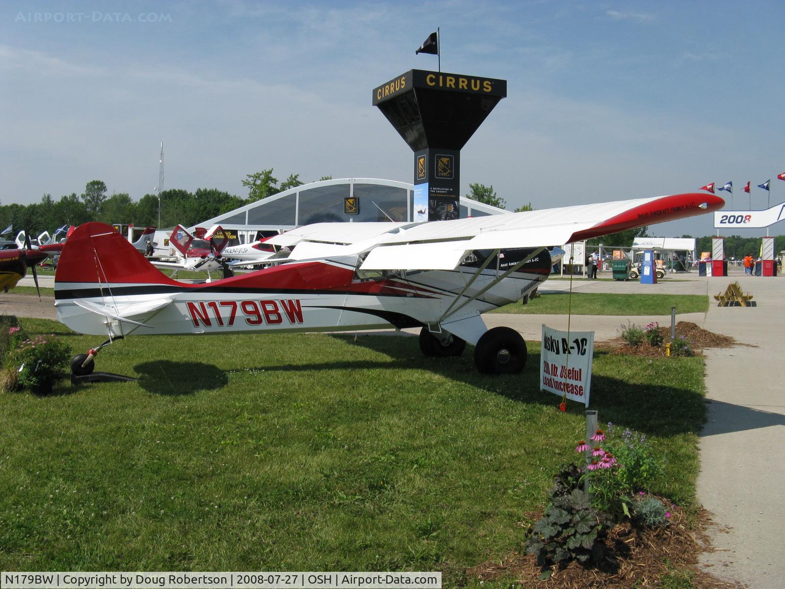 N179BW, 2008 Aviat A-1C Husky C/N 3029, 2008 Aviat A-1C HUSKY, Lycoming O-360-A1P 180 Hp