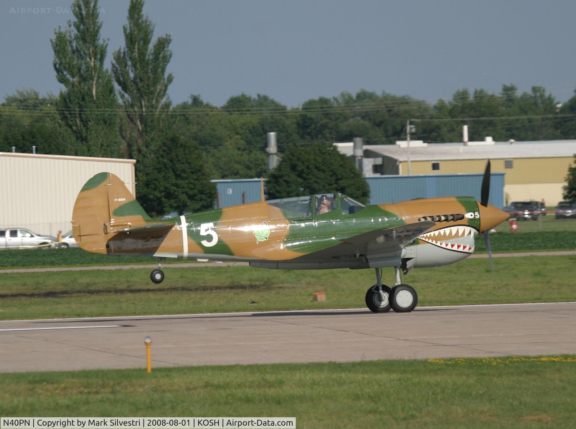 N40PN, 1944 Curtiss P-40N Warhawk C/N 33109, Oshkosh 2008