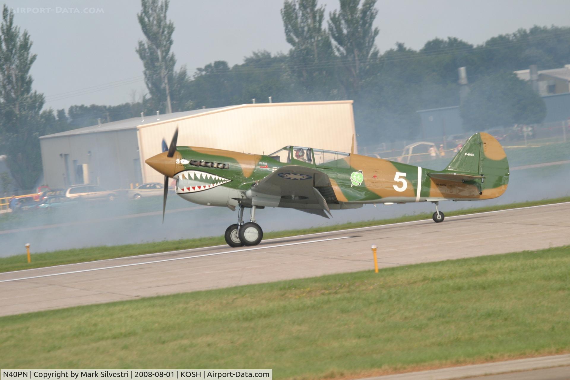 N40PN, 1944 Curtiss P-40N Warhawk C/N 33109, Oshkosh 2008