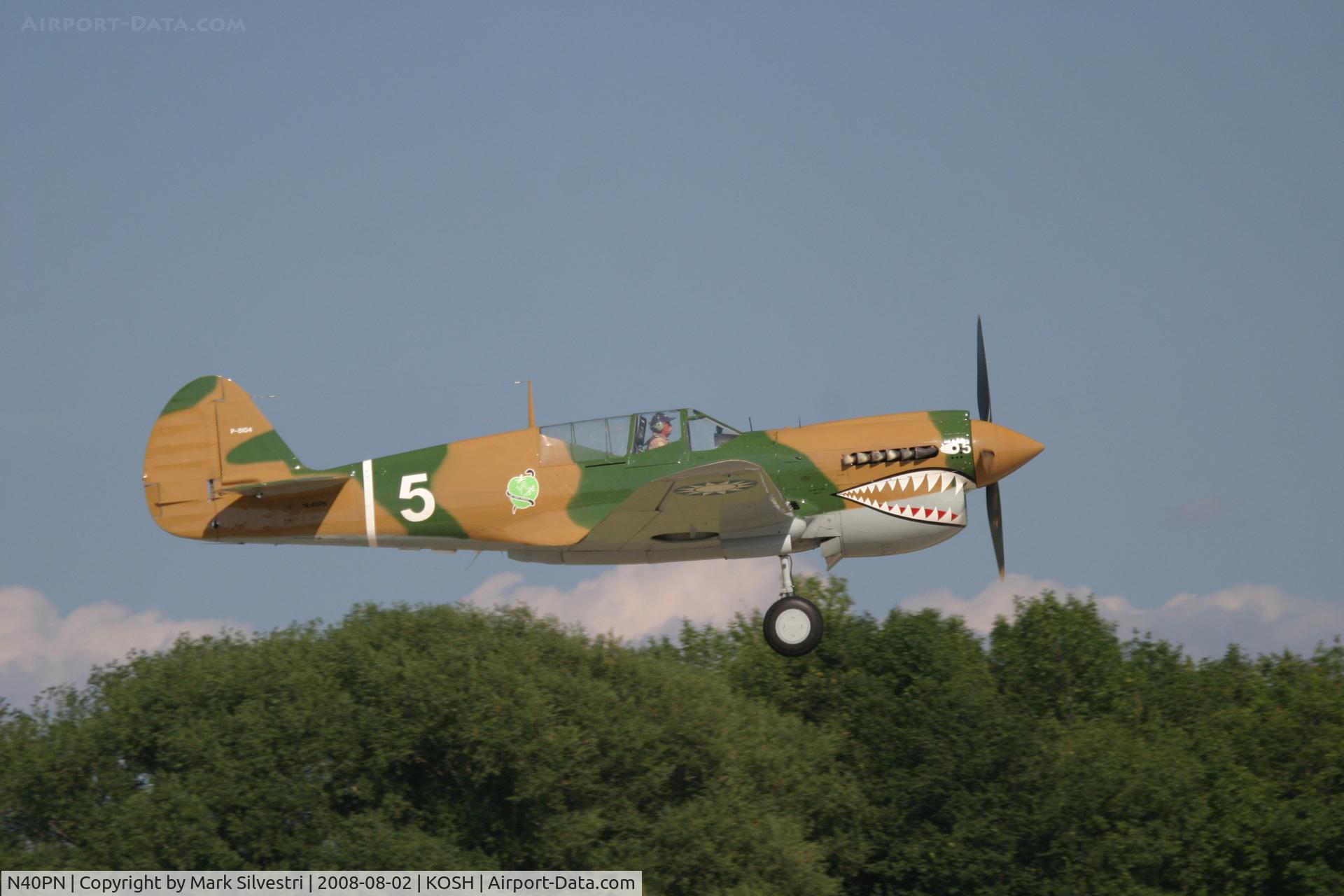 N40PN, 1944 Curtiss P-40N Warhawk C/N 33109, Oshkosh 2008