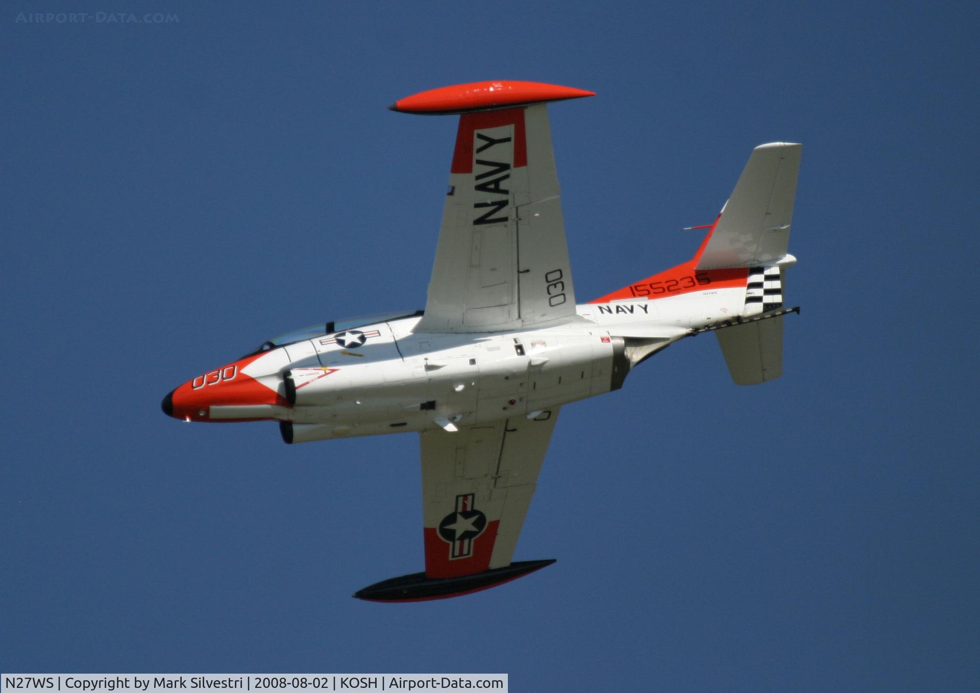 N27WS, North American T-2B Buckeye C/N 310-30, Oshkosh 2008