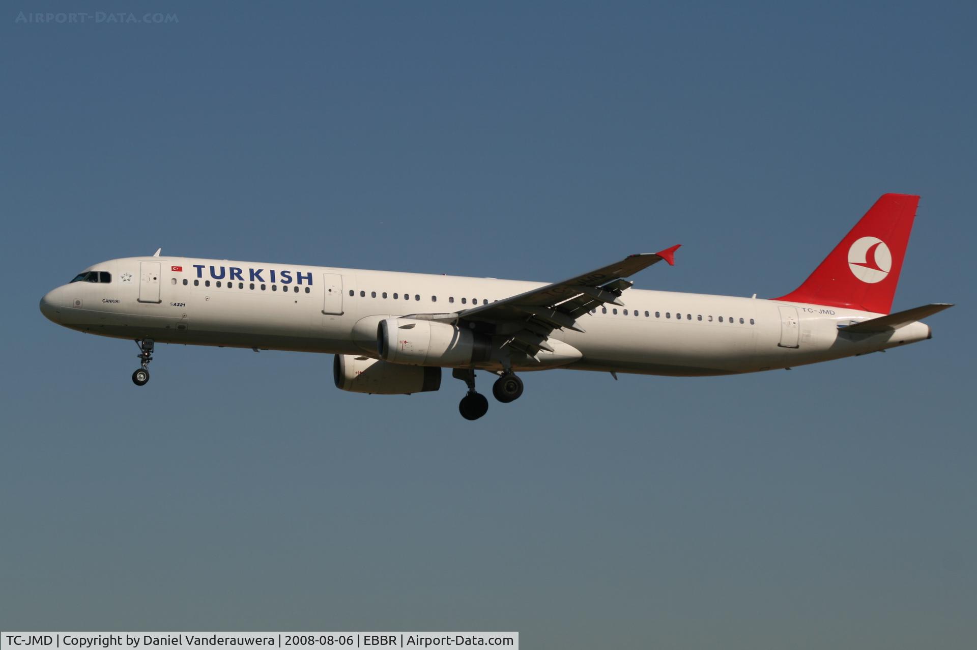 TC-JMD, 1998 Airbus A321-231 C/N 810, arrival of flight TK1937 to rwy 25L
