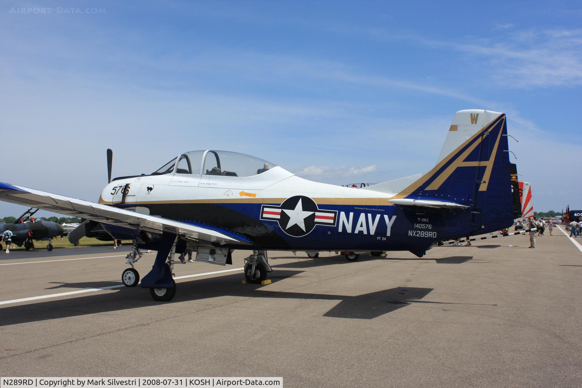 N289RD, 1956 North American T-28C Trojan C/N 226-153, Oshkosh 2008
