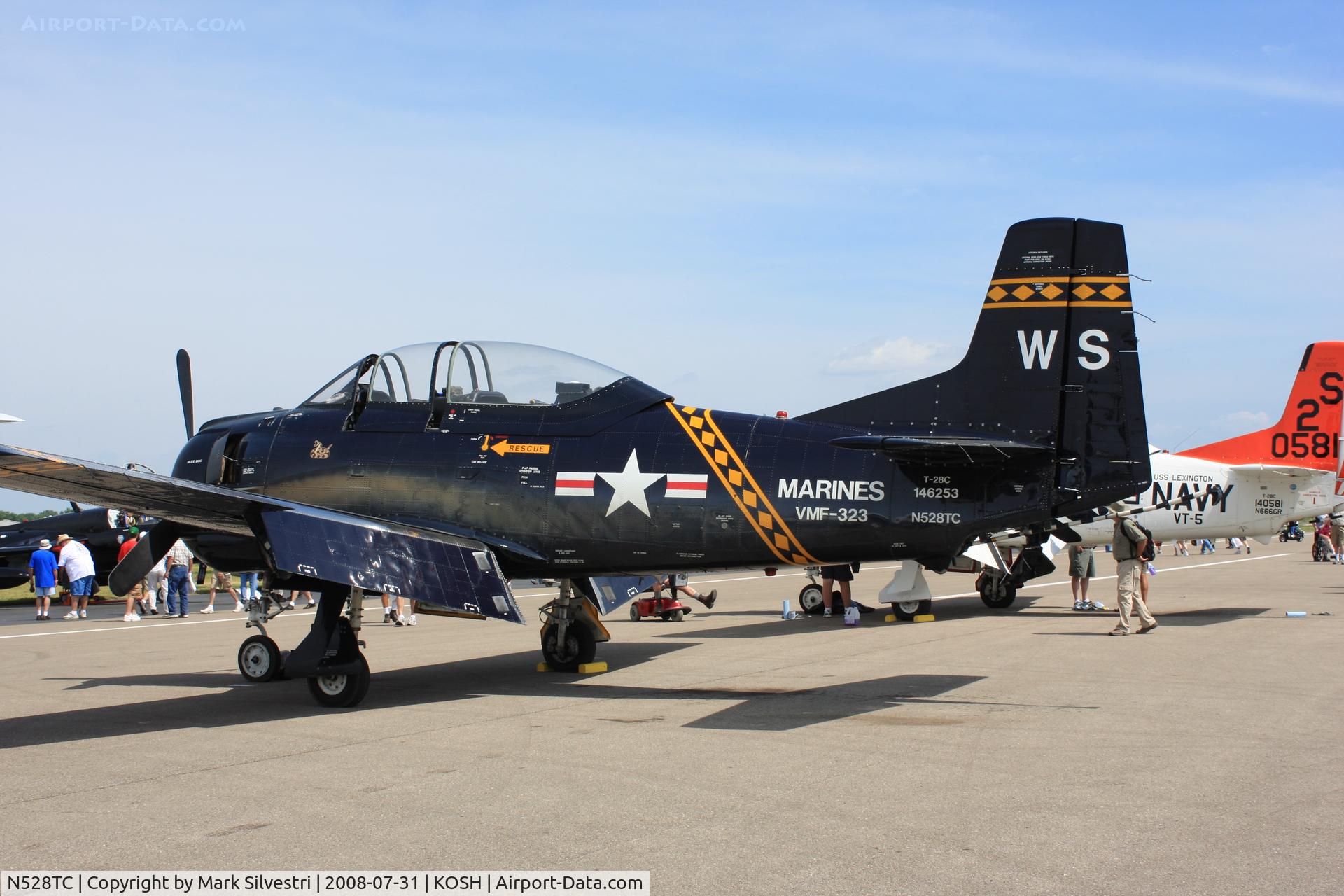 N528TC, 1957 North American T-28C Trojan C/N 252-16, Oshkosh 2008
