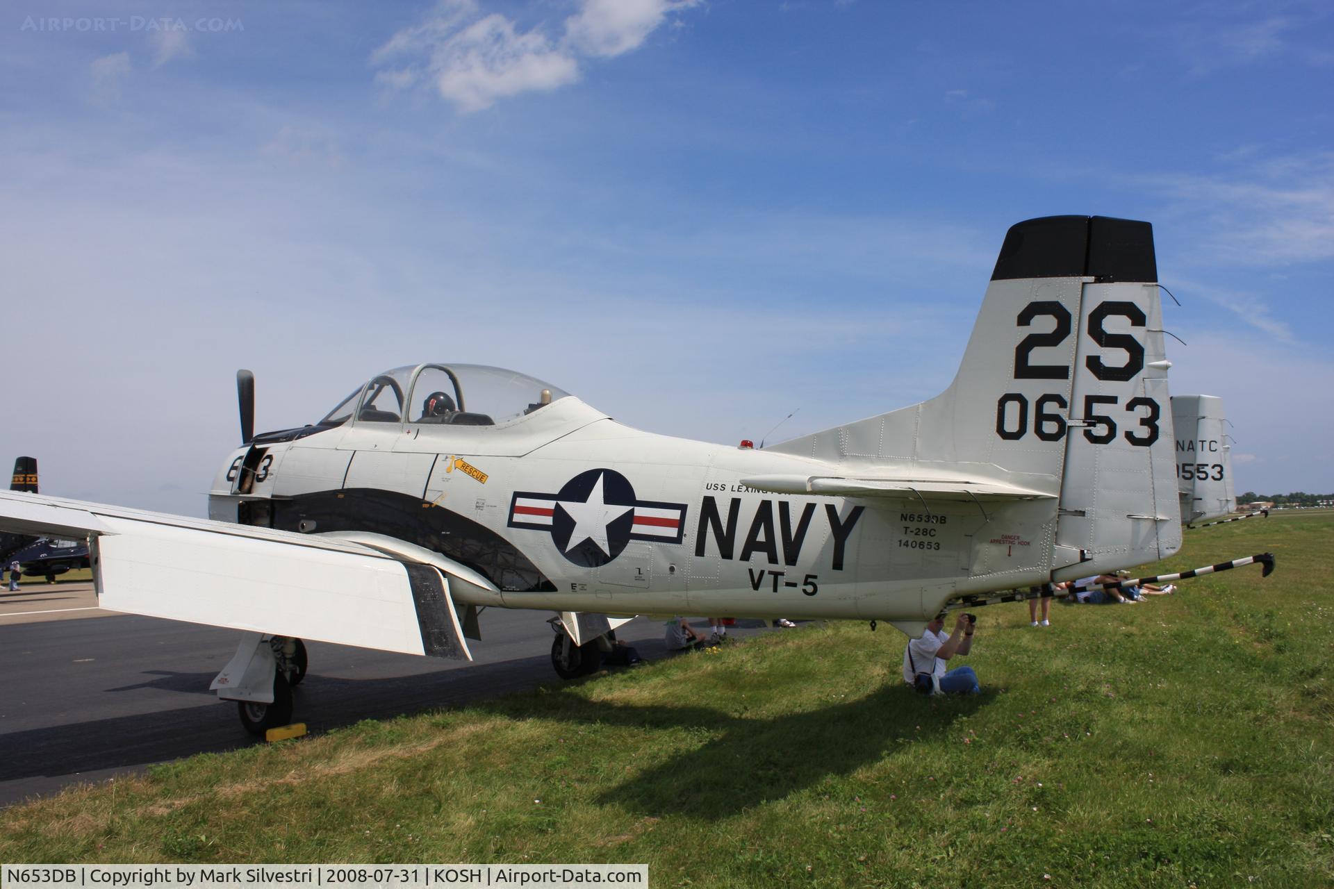N653DB, 1957 North American T-28C Trojan Trojan C/N 226-230, Oshkosh 2008