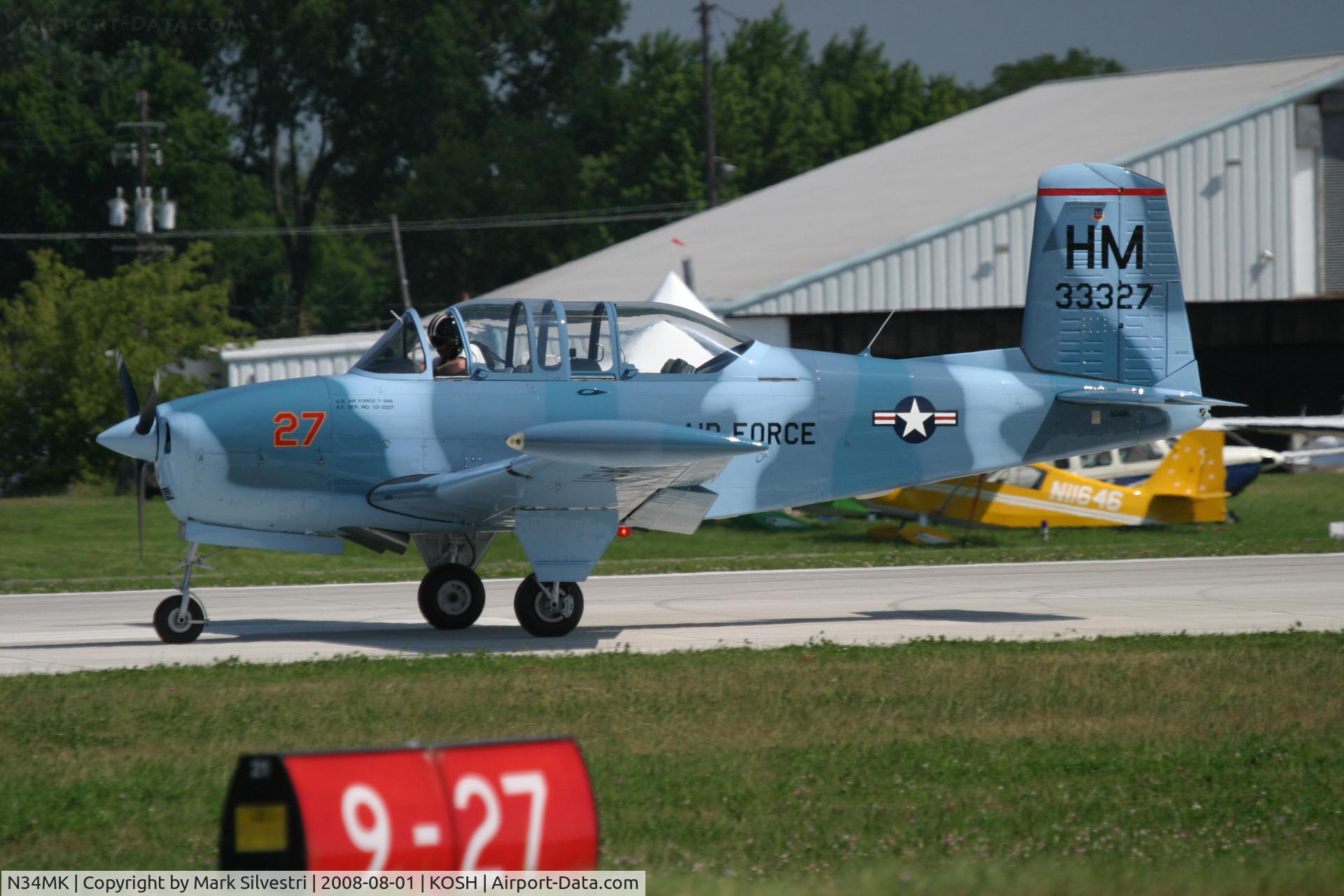 N34MK, 1953 Beech A45 C/N G-88, Oshkosh 2008
