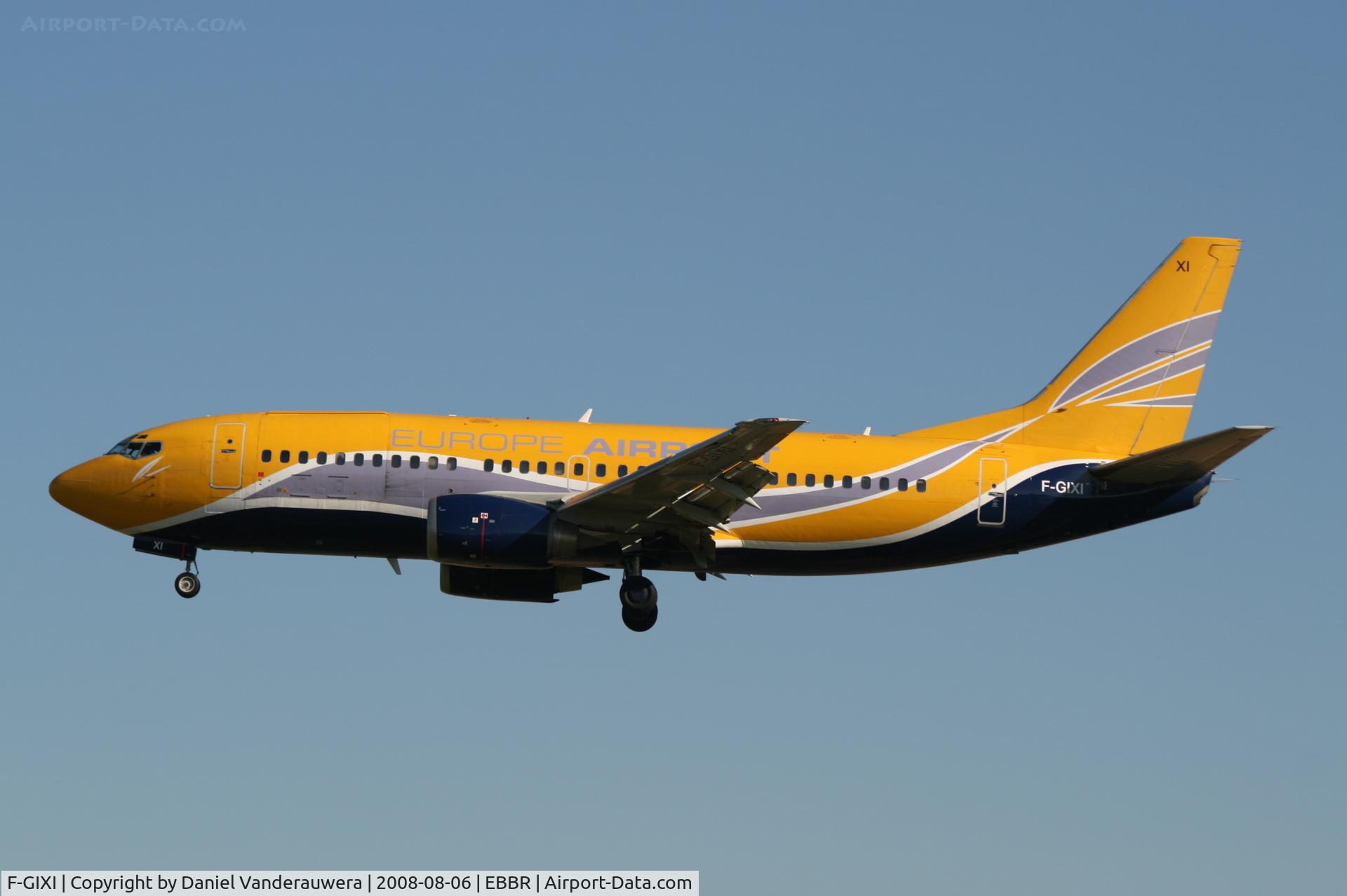 F-GIXI, 1987 Boeing 737-348F C/N 23809, flight SN3630 is descending to rwy 25L